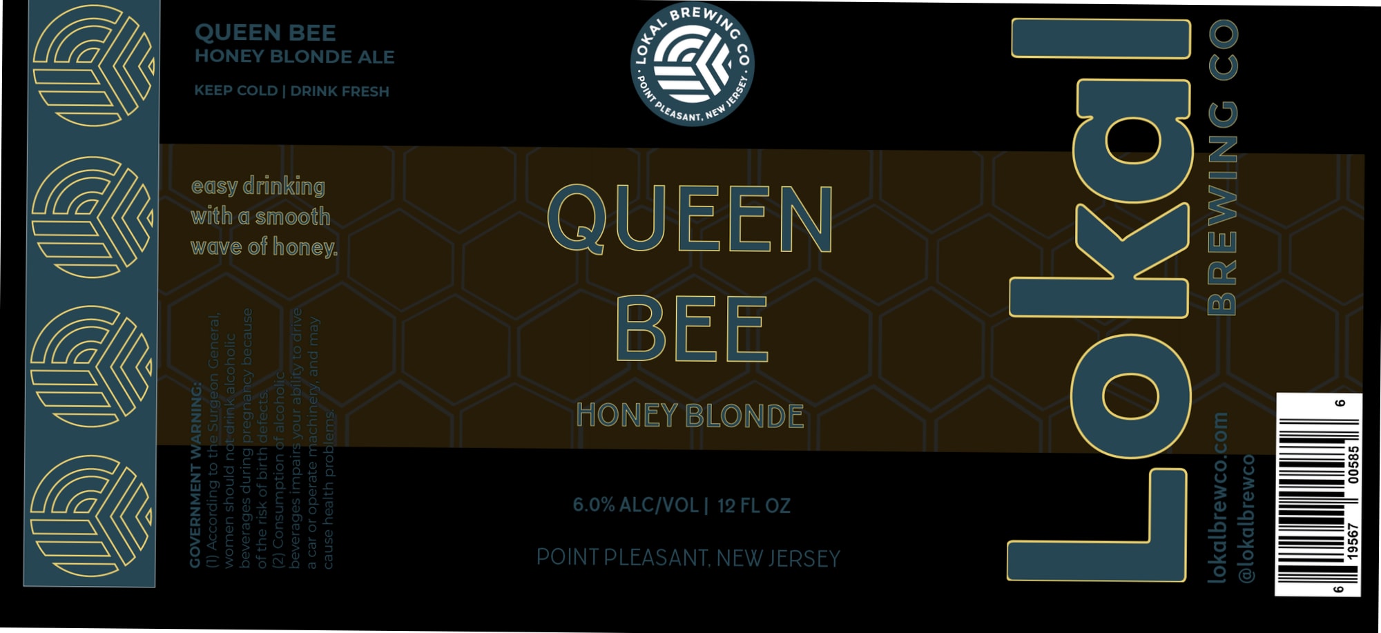 Queen Bee by Lokal Brewing Co. - beer label