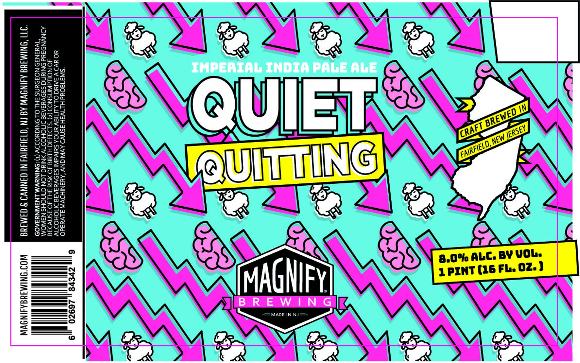 Quiet Quitting by Magnify Brewing - beer label
