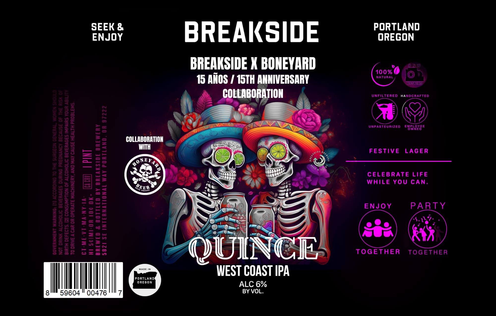 Quince by Breakside Brewery - beer label
