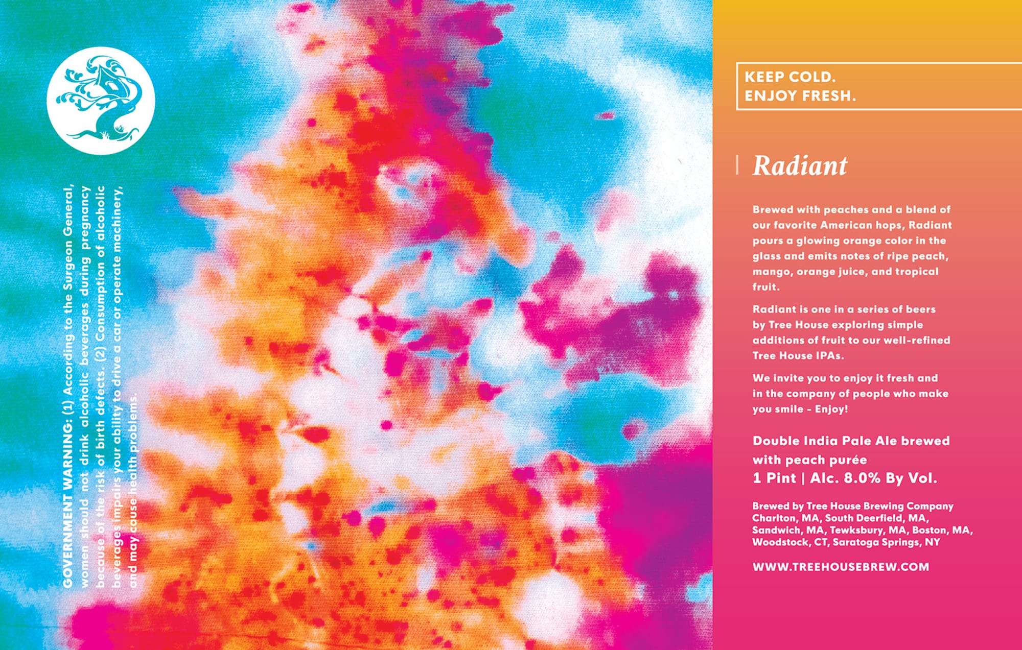 Radiant by Tree House Brewing Company - beer label