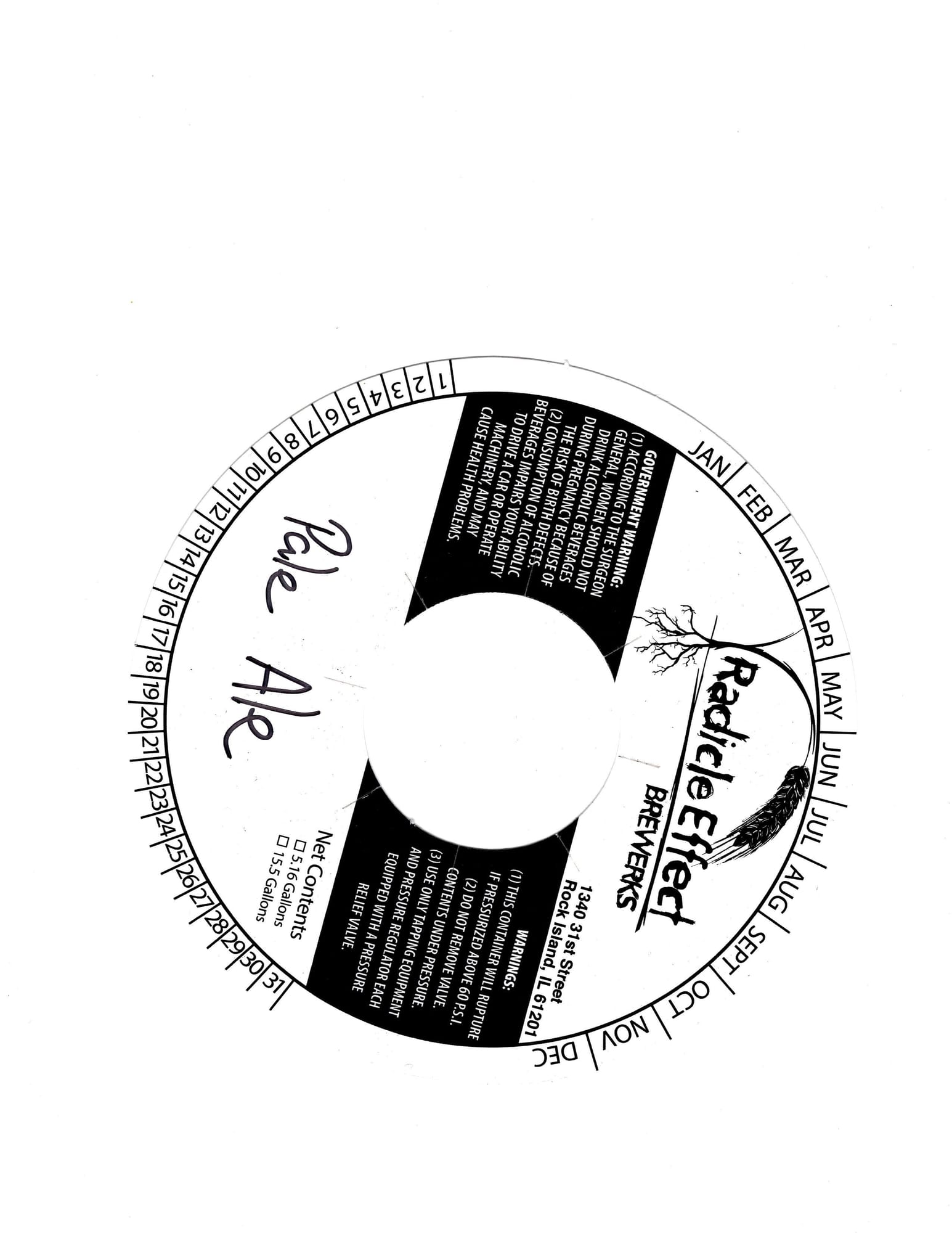 Ale by Radicle Effect Brew Works - beer label