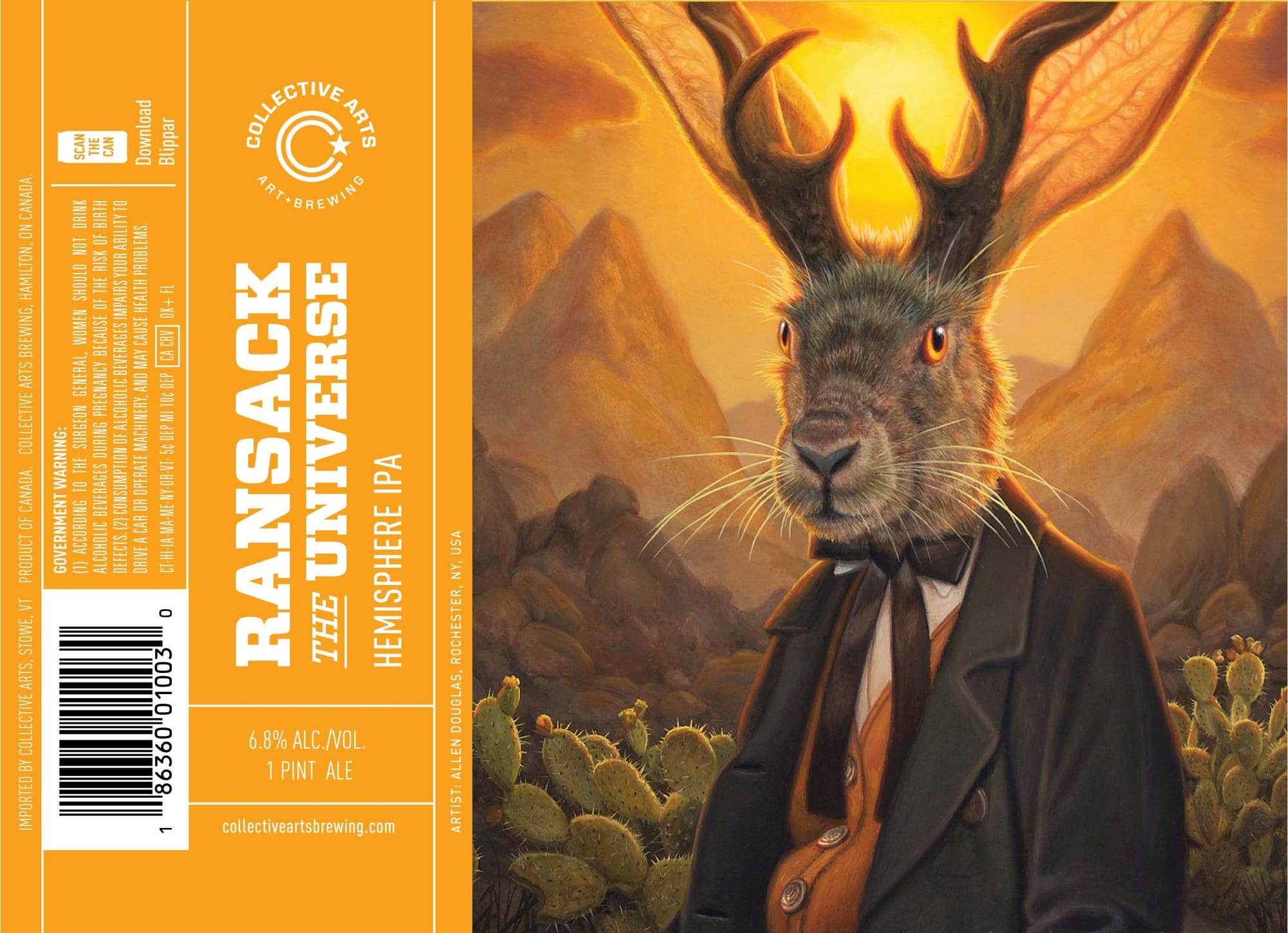 Ransack the Universe by Collective Arts Brewing - beer label