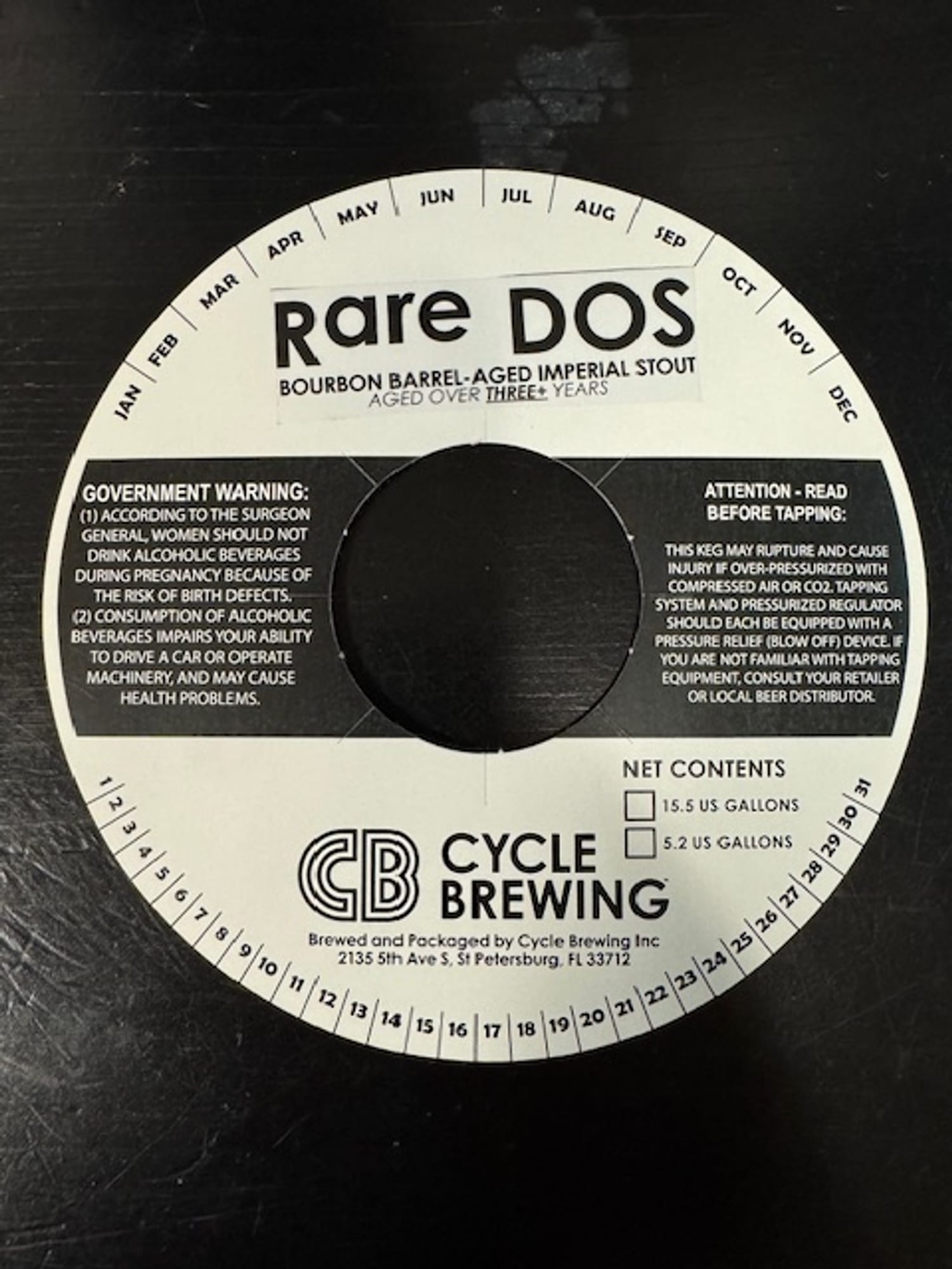 Rare DOS by Cycle Brewing - beer label