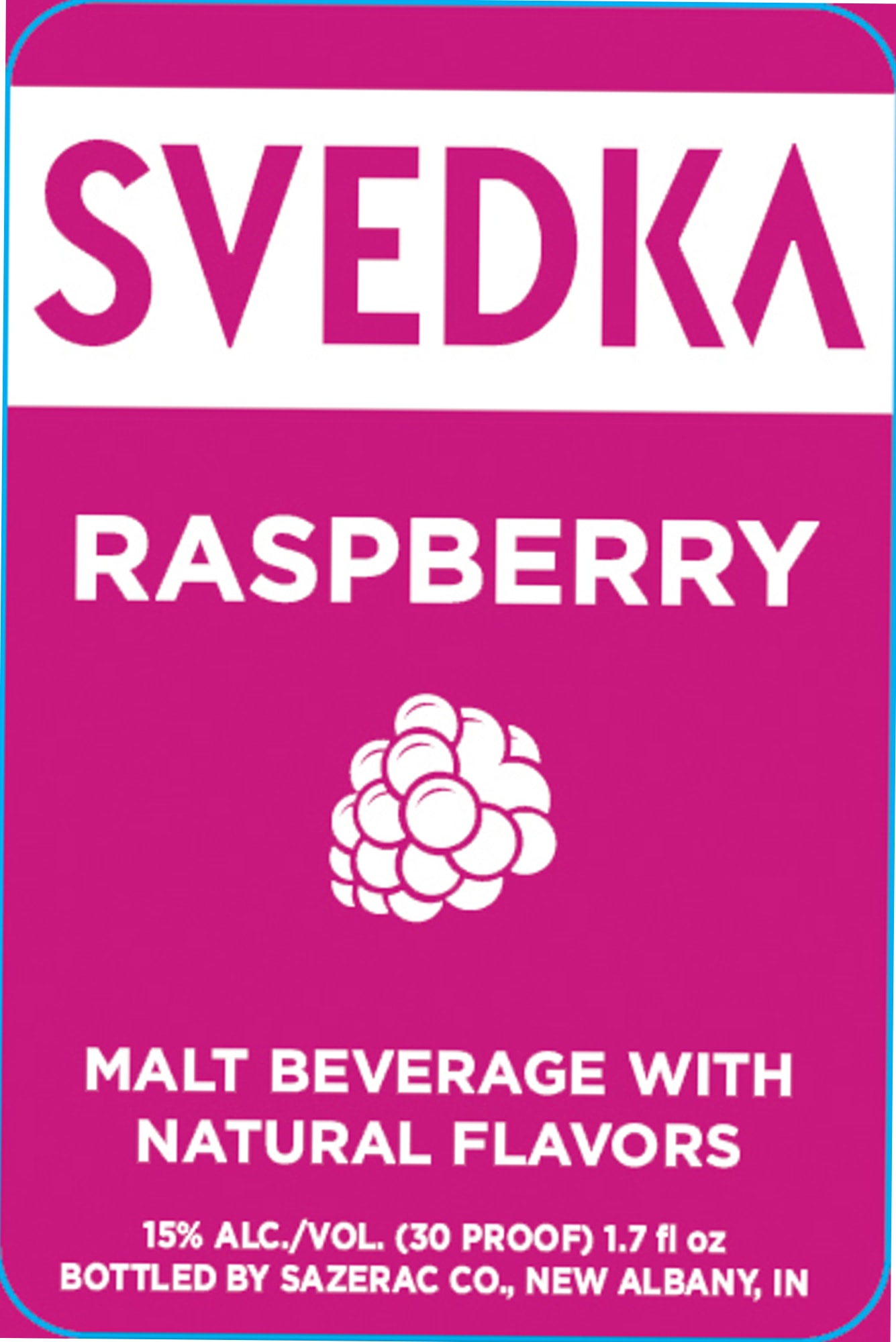 Raspberry by Svedka - beer label
