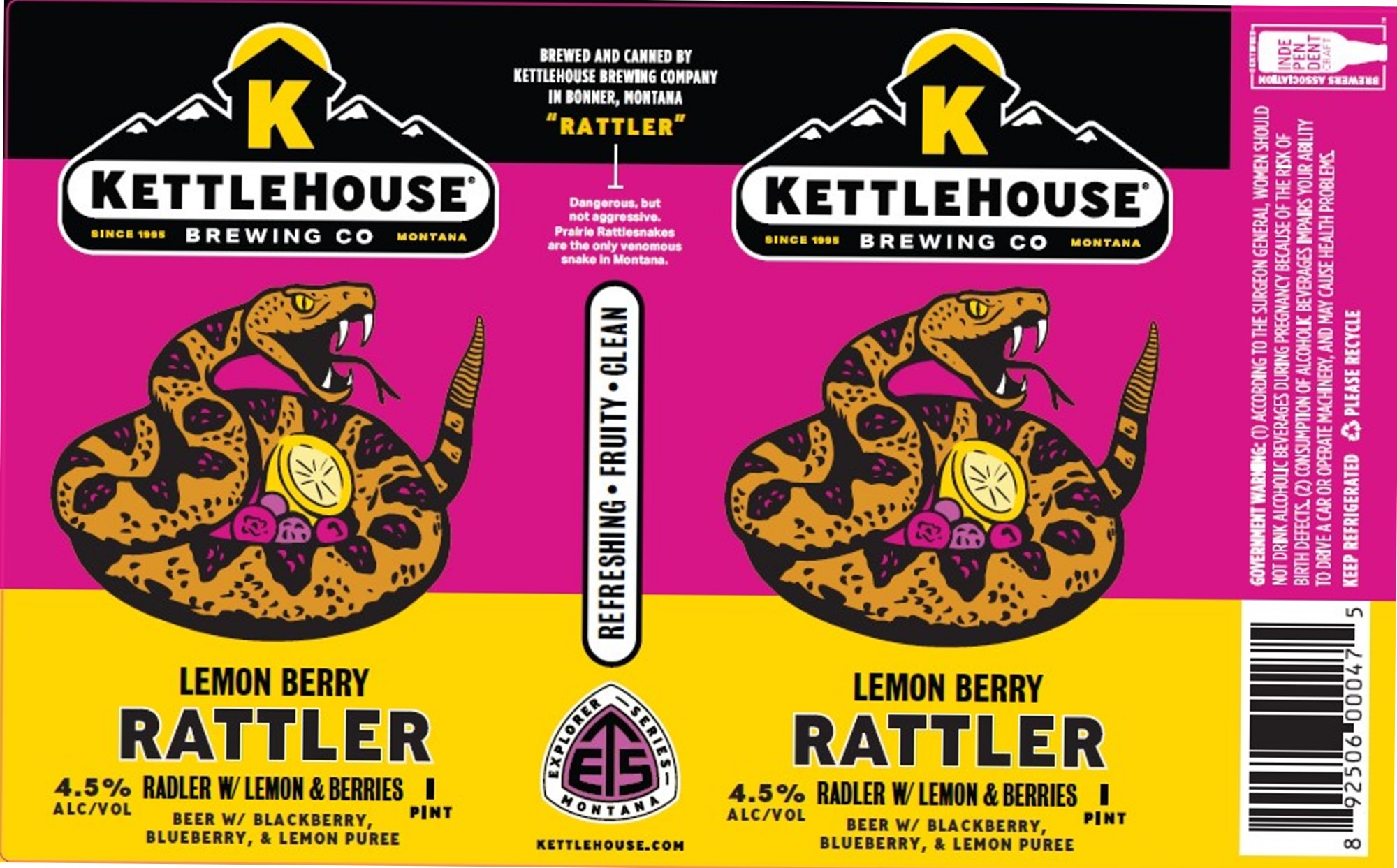 Rattler by KettleHouse Brewing Co - beer label