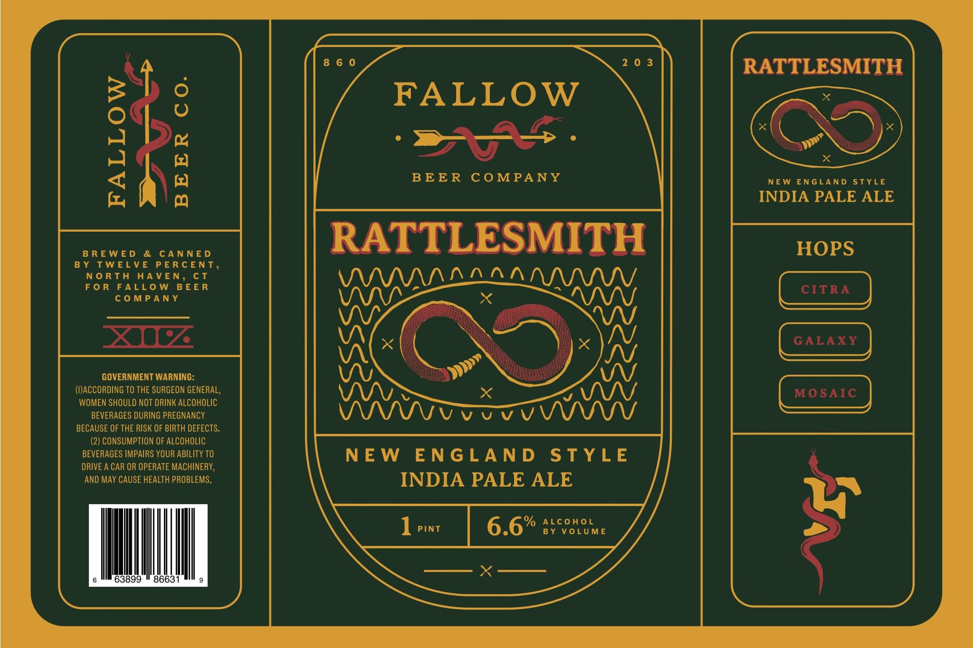 Rattlesmith by Fallow Beer Co. - beer label