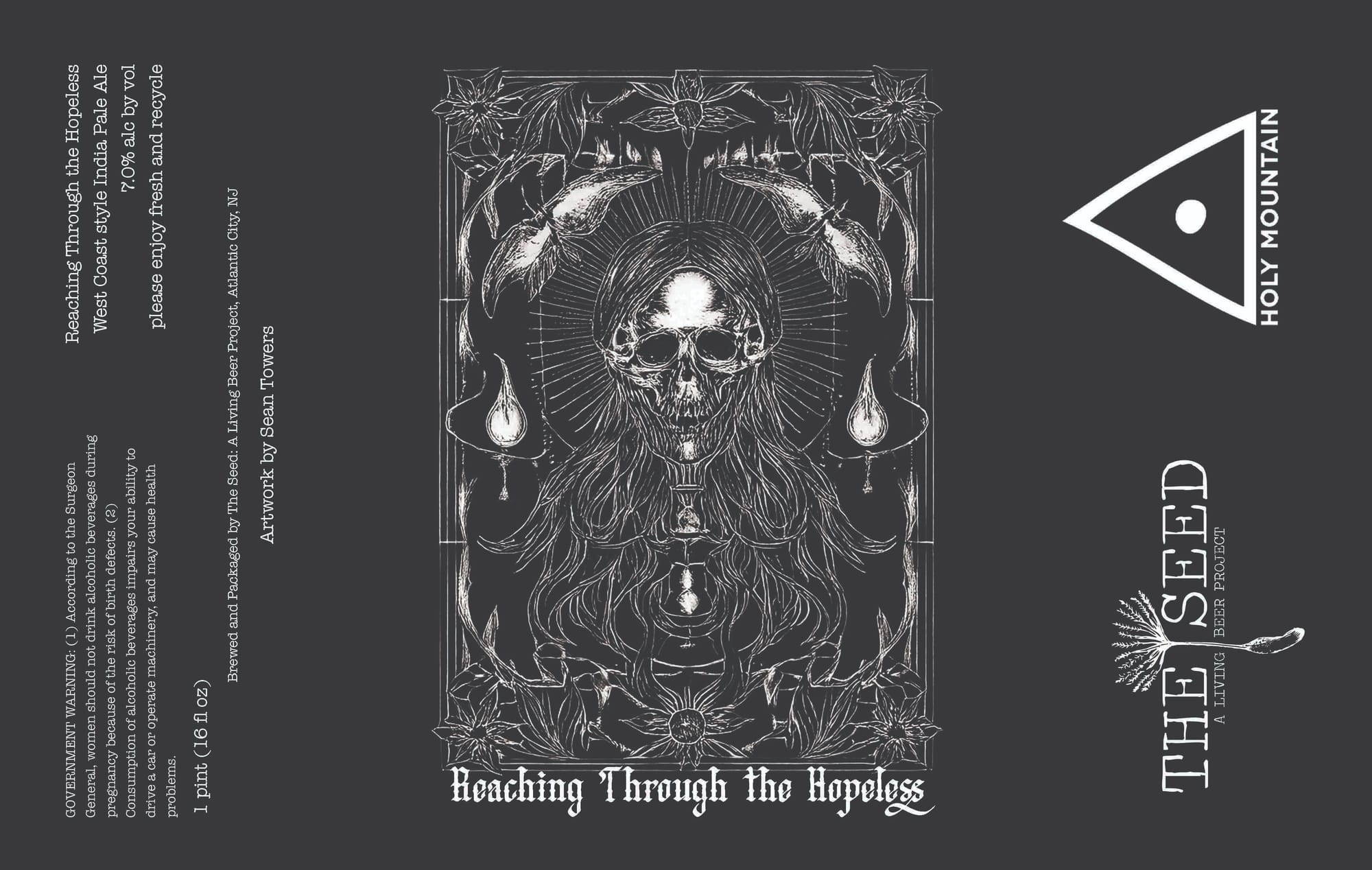 Reaching Through the Hopeless by The Seed Project - beer label