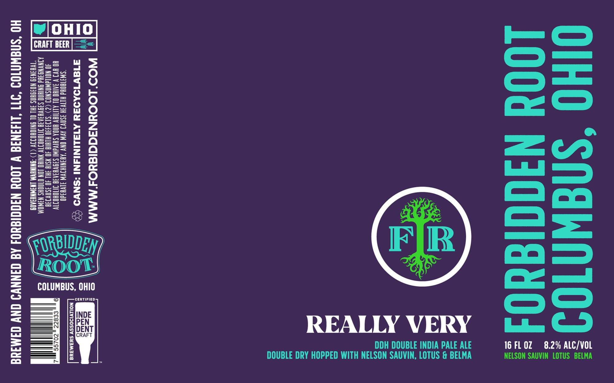 Really Very by Forbidden Root - beer label