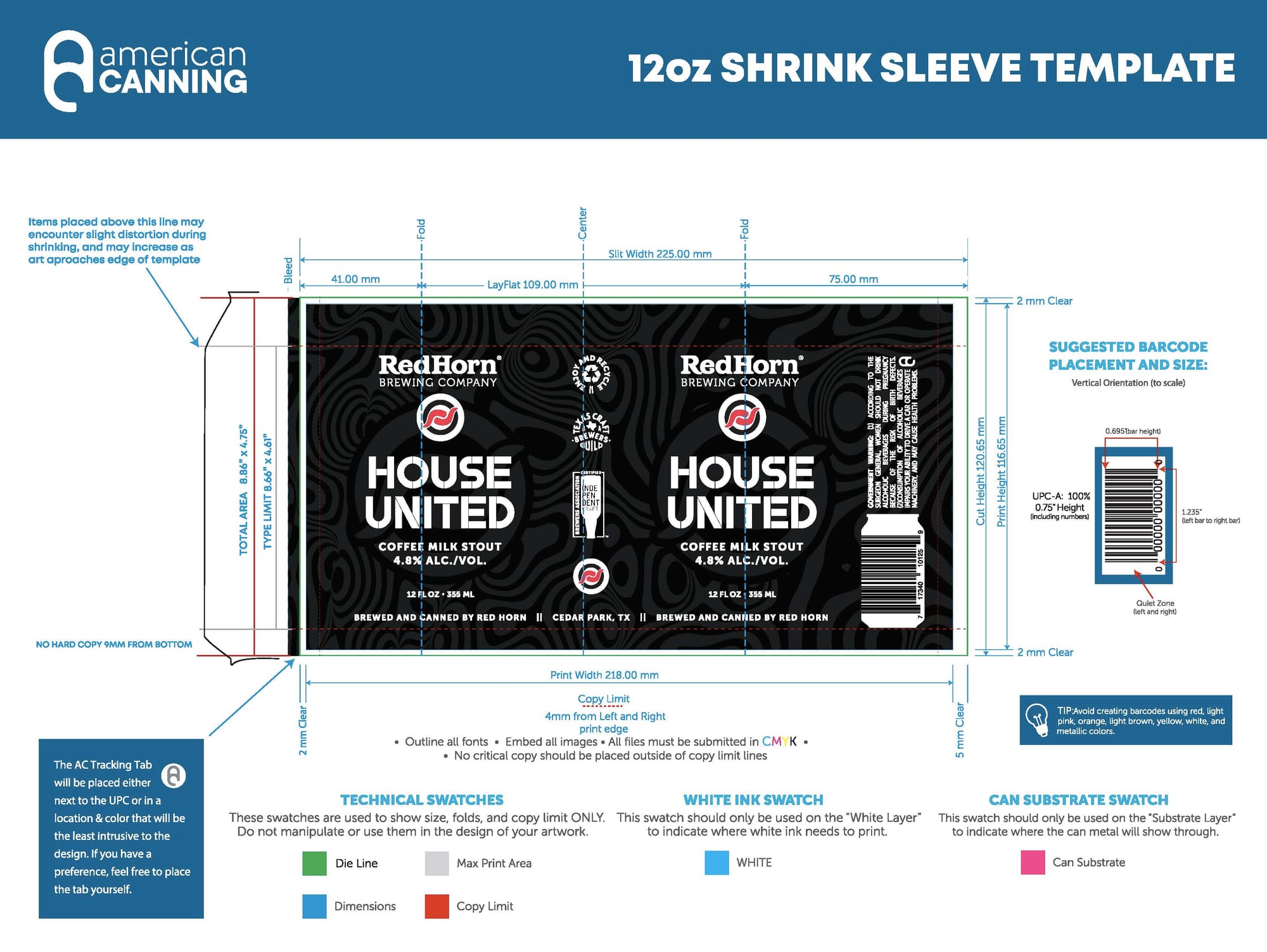 House United by RedHorn Brewing Company - beer label