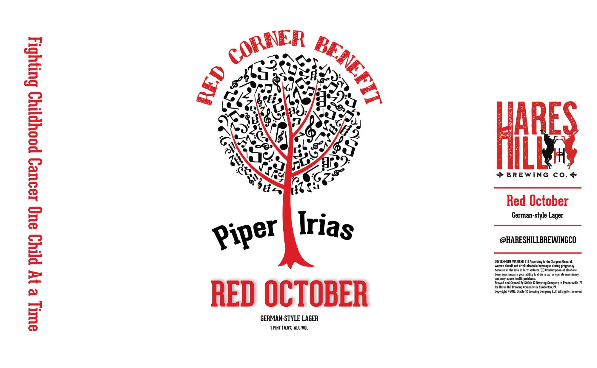 Red October by Hares Hill Brewing Co. - beer label