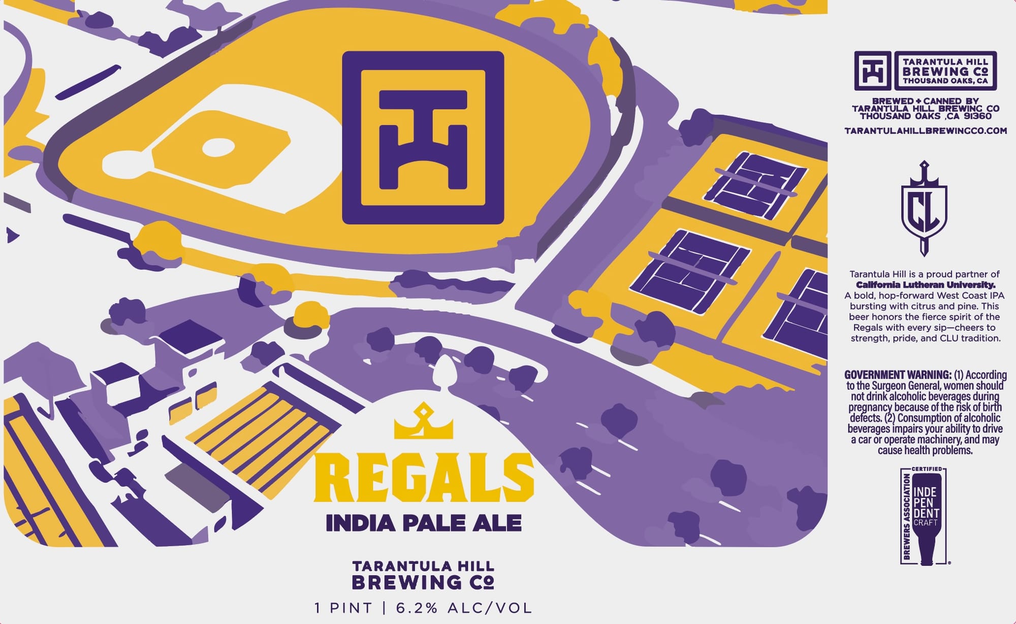 Regals India Pale Ale by Tarantula Hill Brewing Co. - beer label