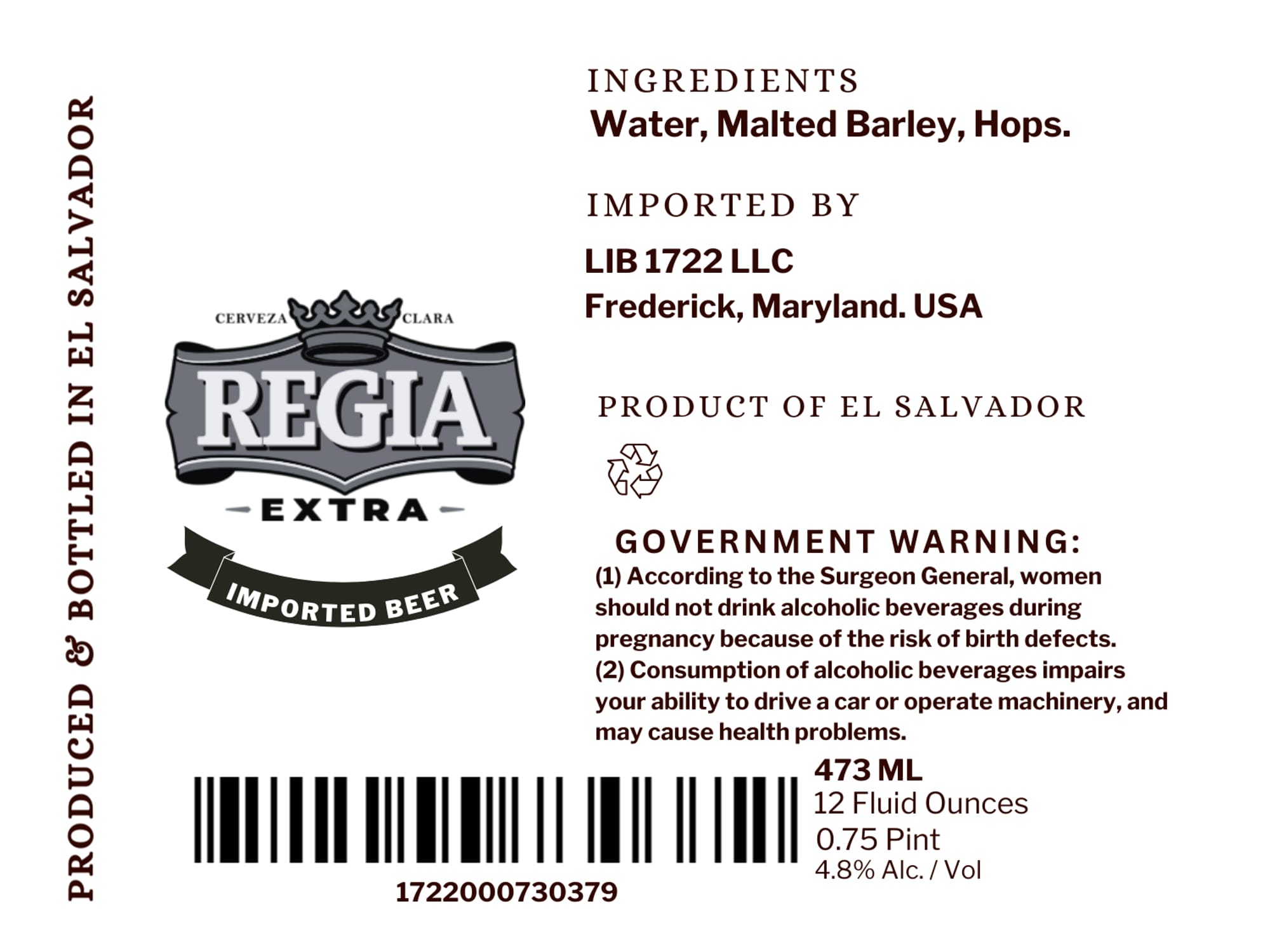 Regia Extra by Regia - beer label