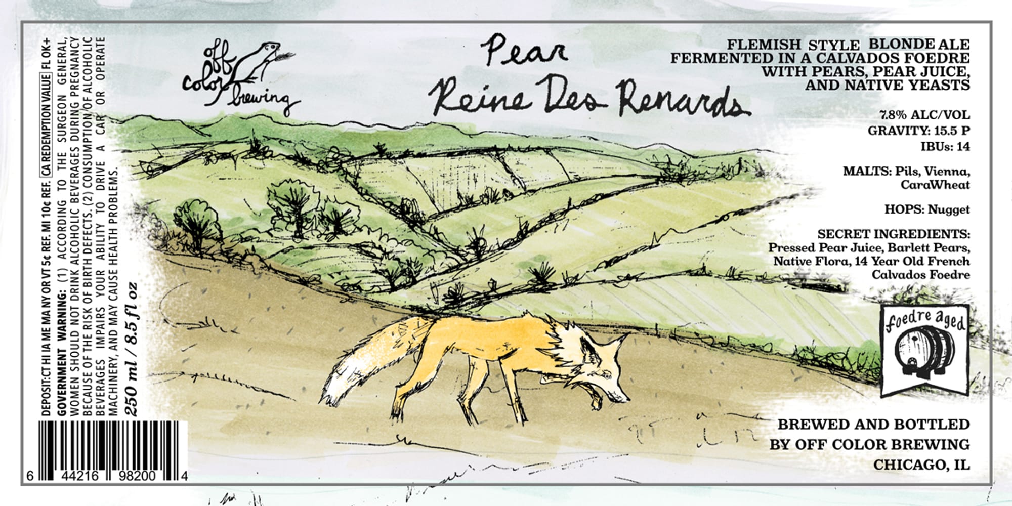 Reine Des Renards by Off Color Brewing - beer label