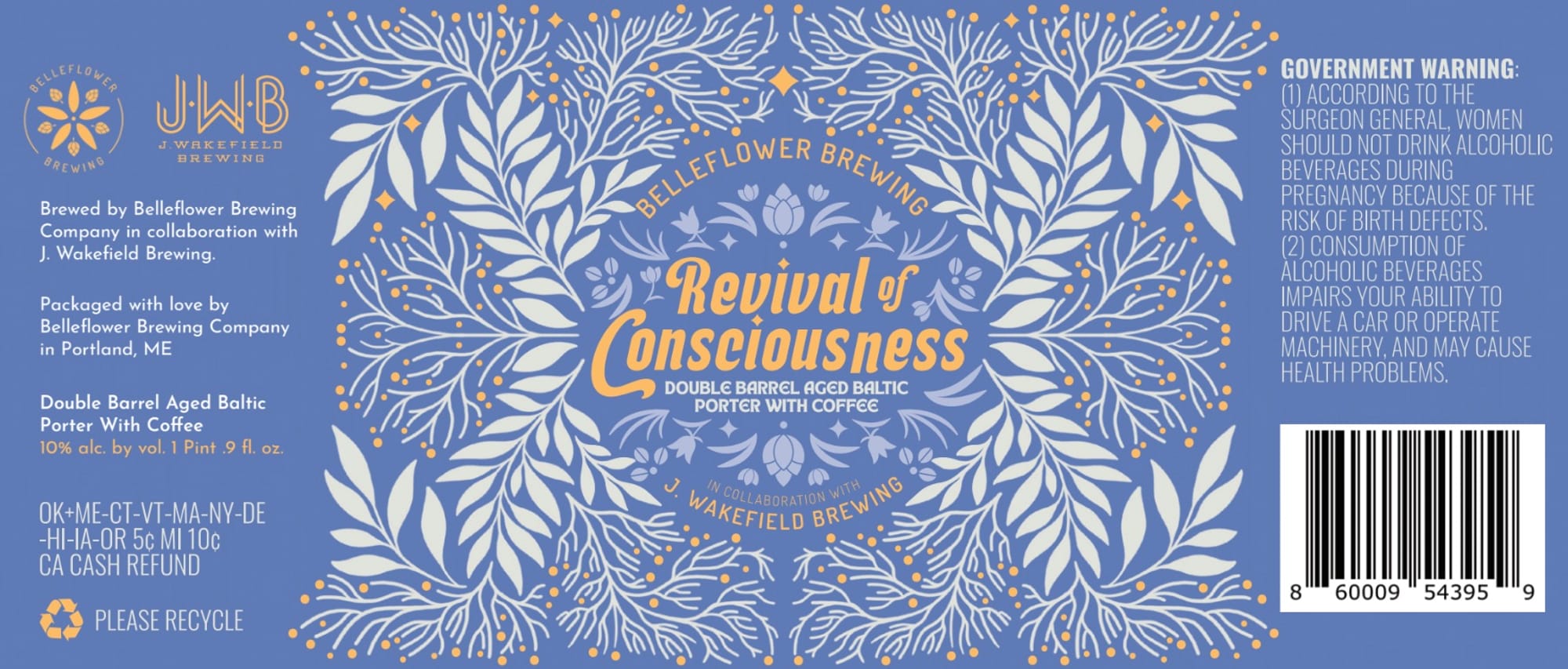 Revival of Consciousness by Belleflower Brewing - beer label