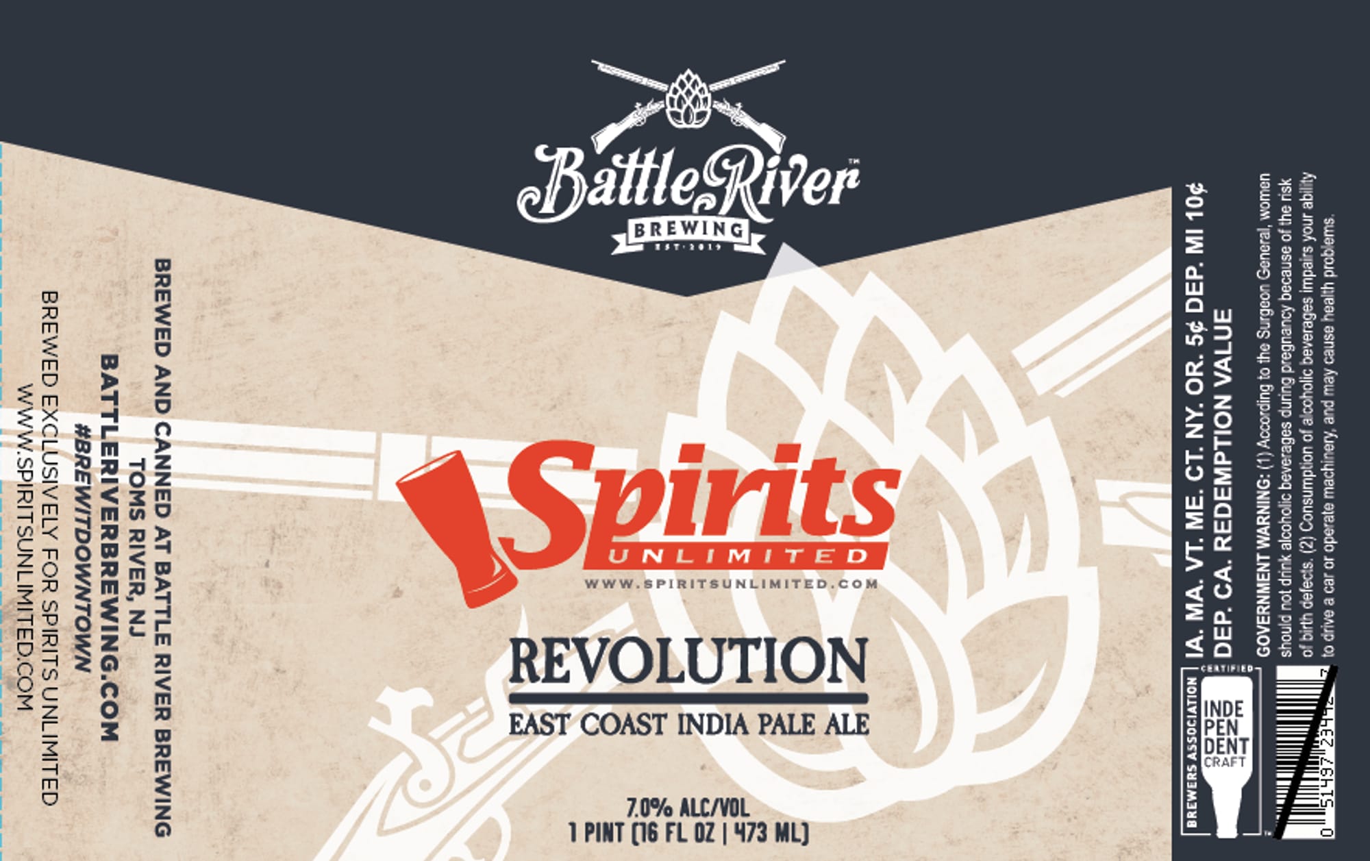 Revolution by Battle River Brewing - beer label