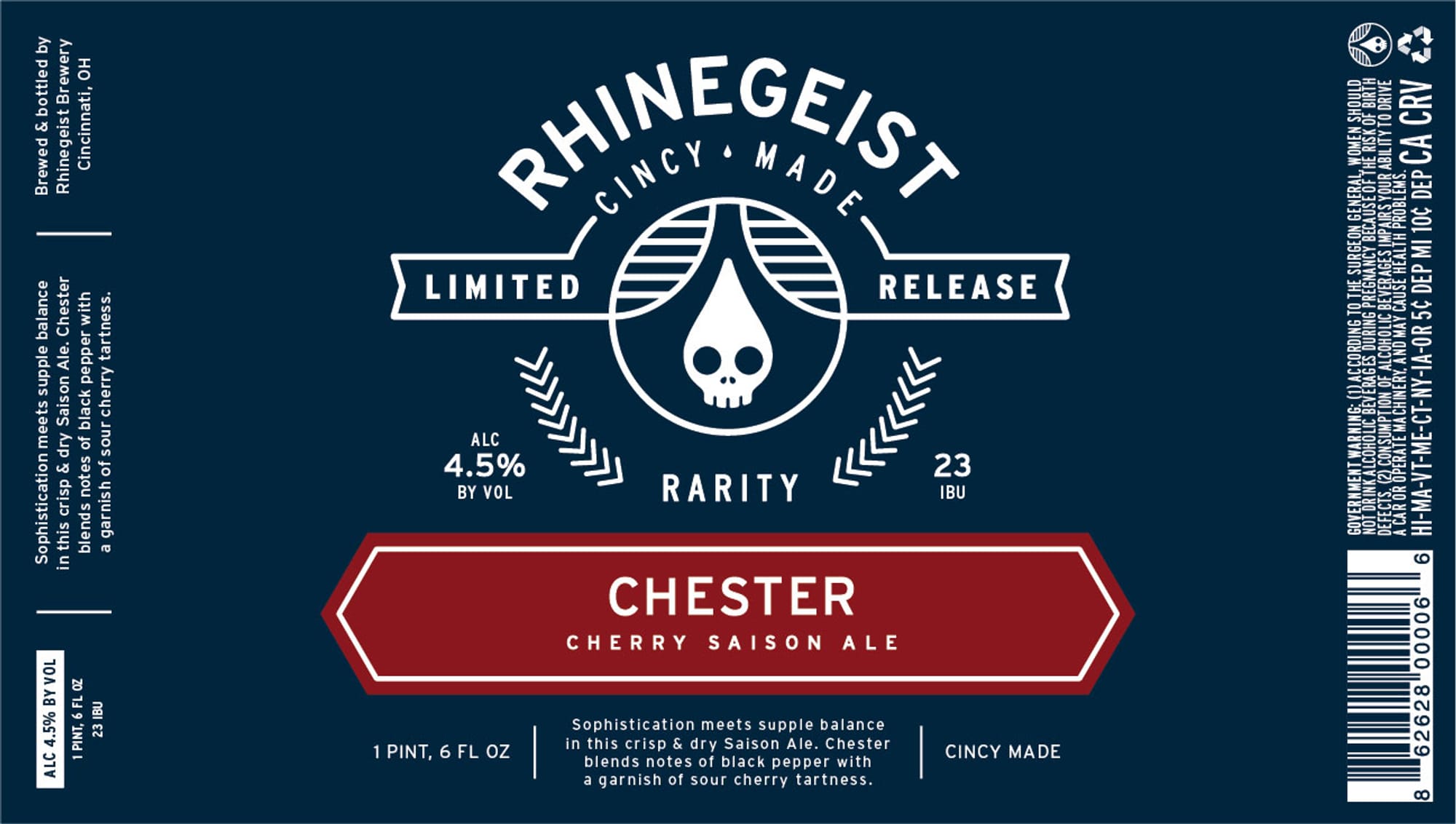 Chester by Rhinegeist Brewery - beer label