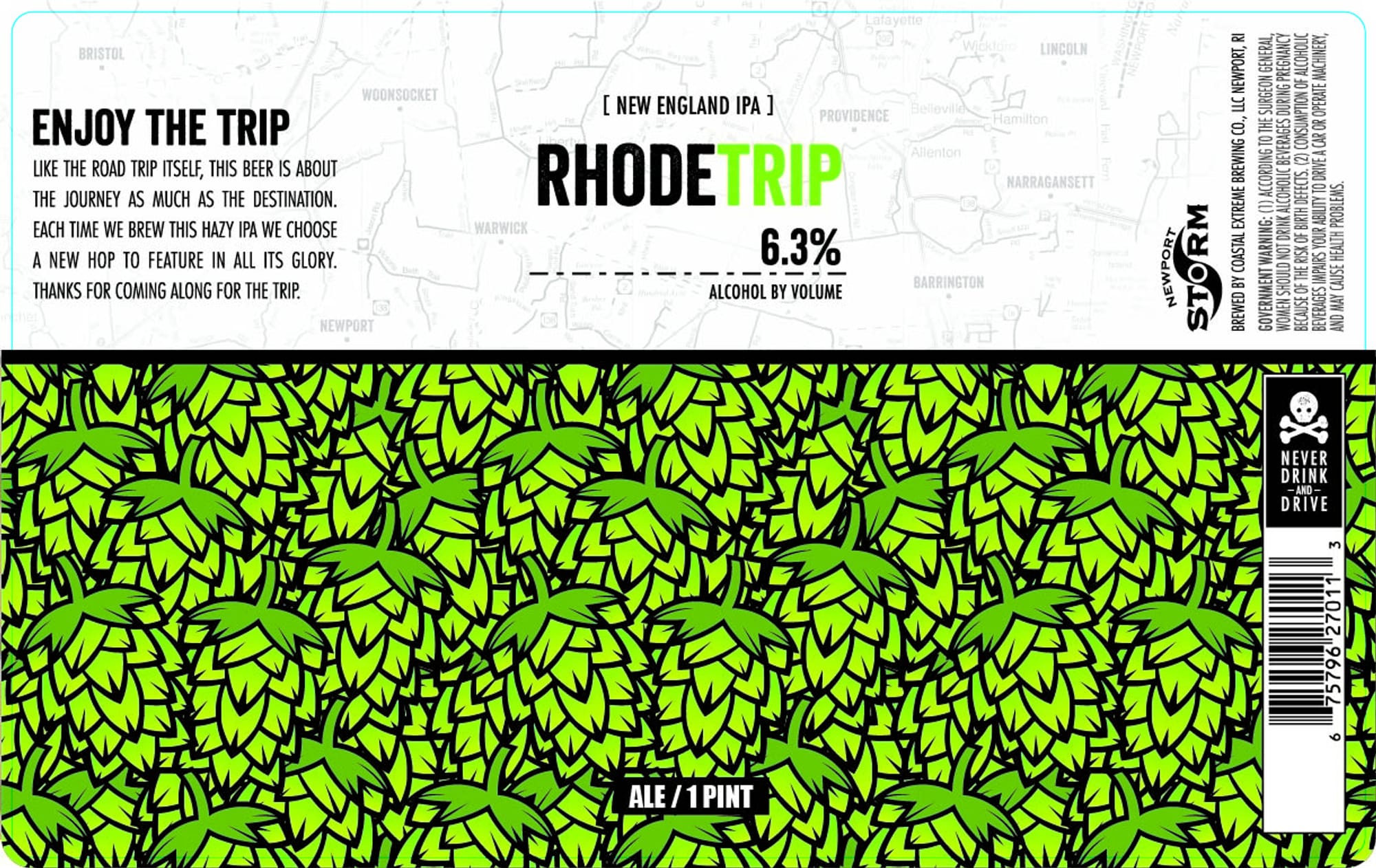 Rhode Trip by Newport Storm - beer label