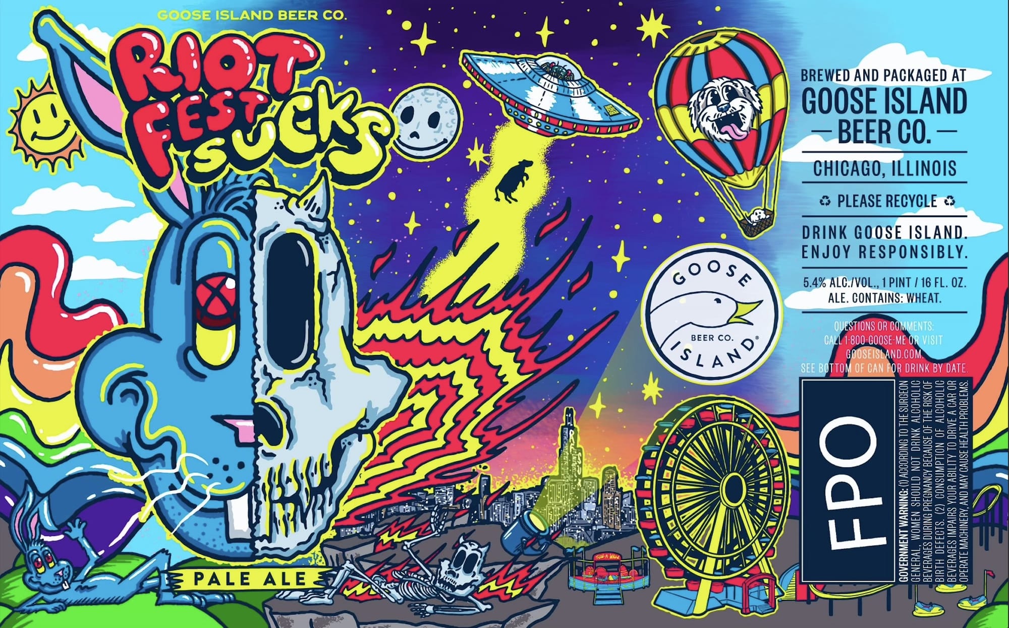 Riot Fest by Goose Island Beer Co. - beer label