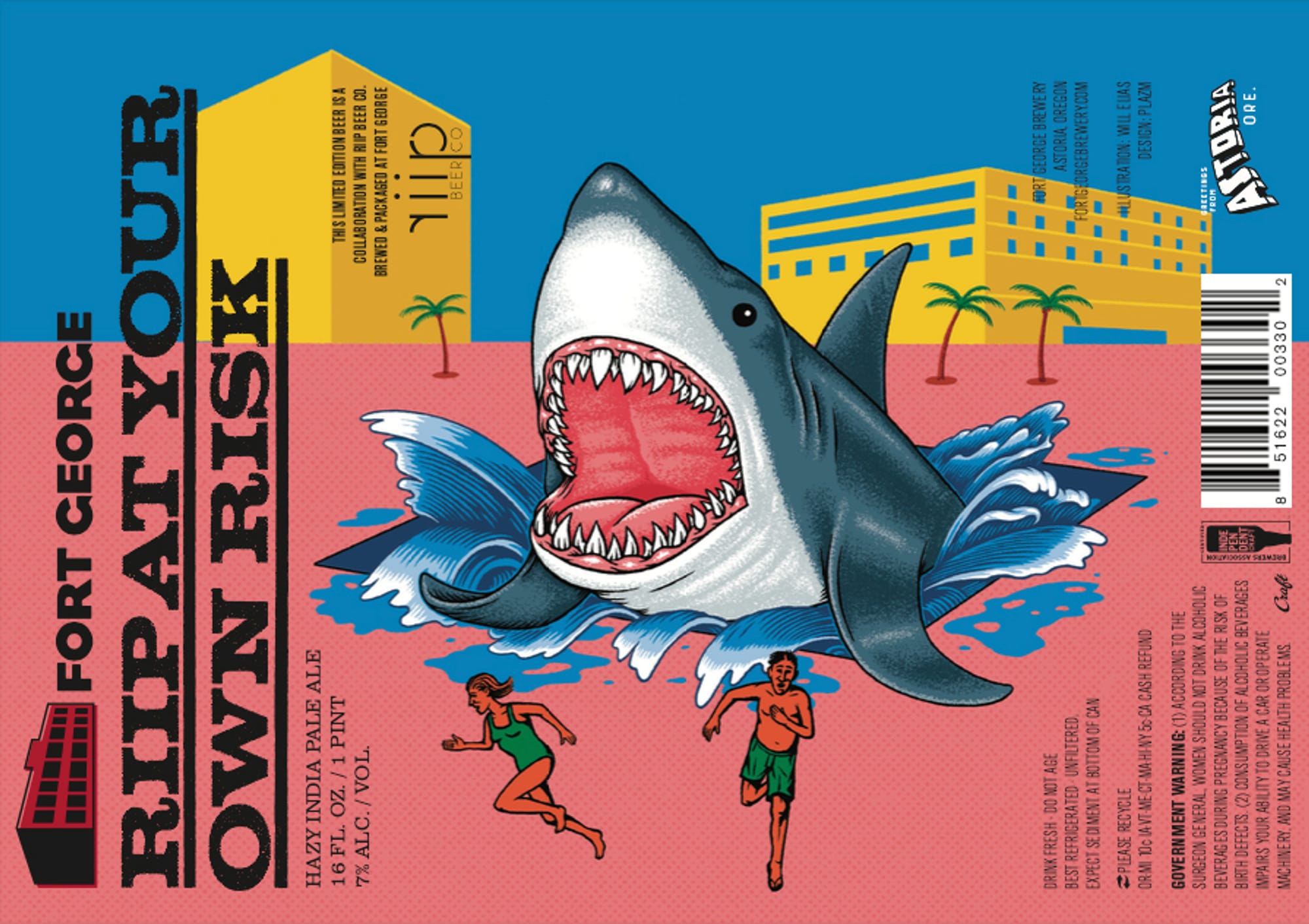 Rip at Your Own Risk by Fort George Brewery - beer label