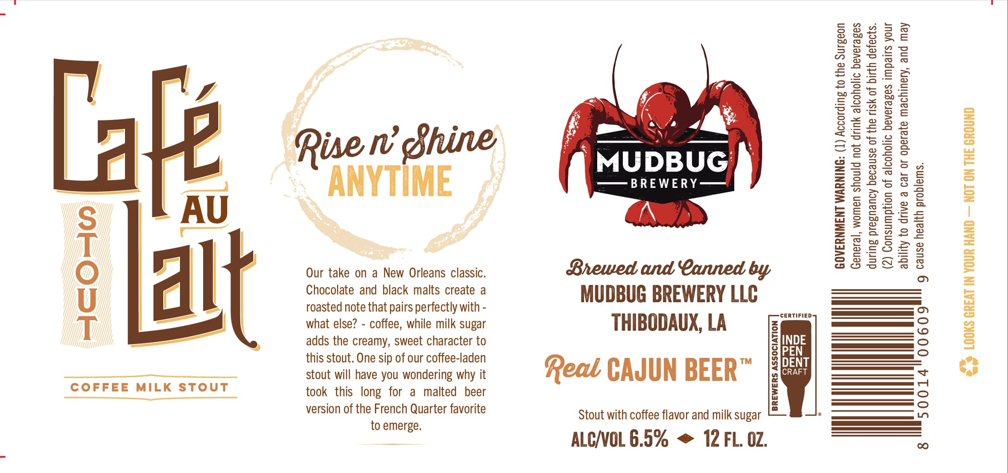 Rise n' Shine by Mudbug Brewery LLC - beer label