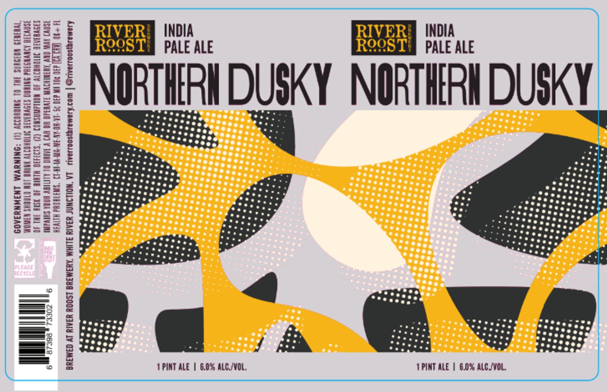 Northern Dusky by River Roost Brewery - beer label