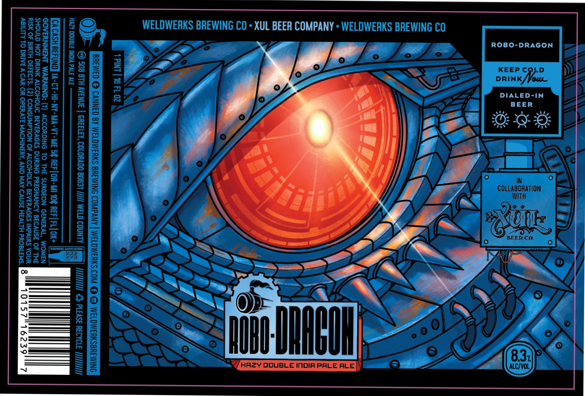 Robo-Dragon by Weldwerks Brewing Co. - beer label