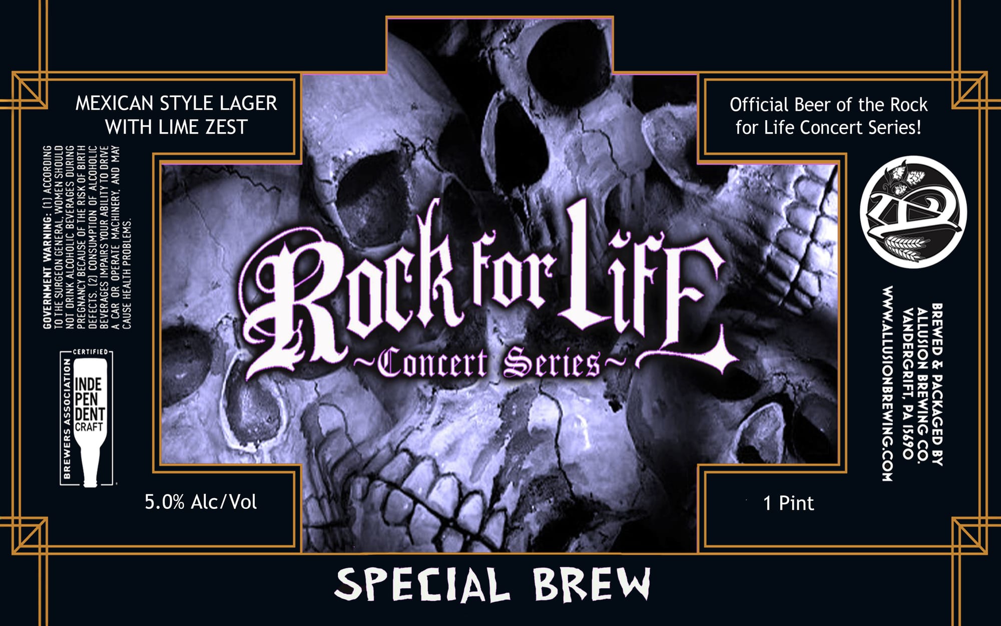 Rock for Life by Underdog Brewing - beer label