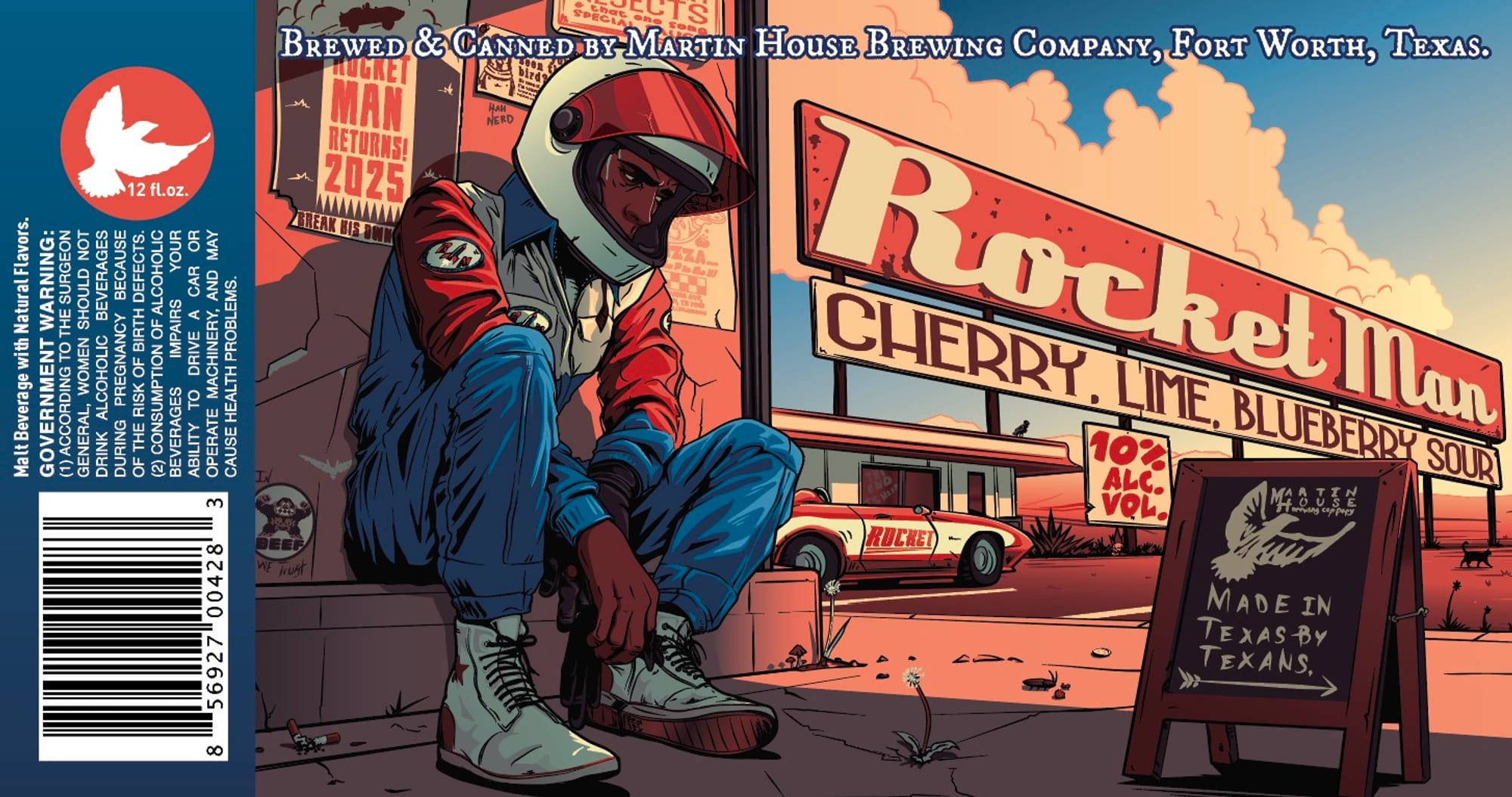 Rocket Man by Martin House Brewing Company - beer label