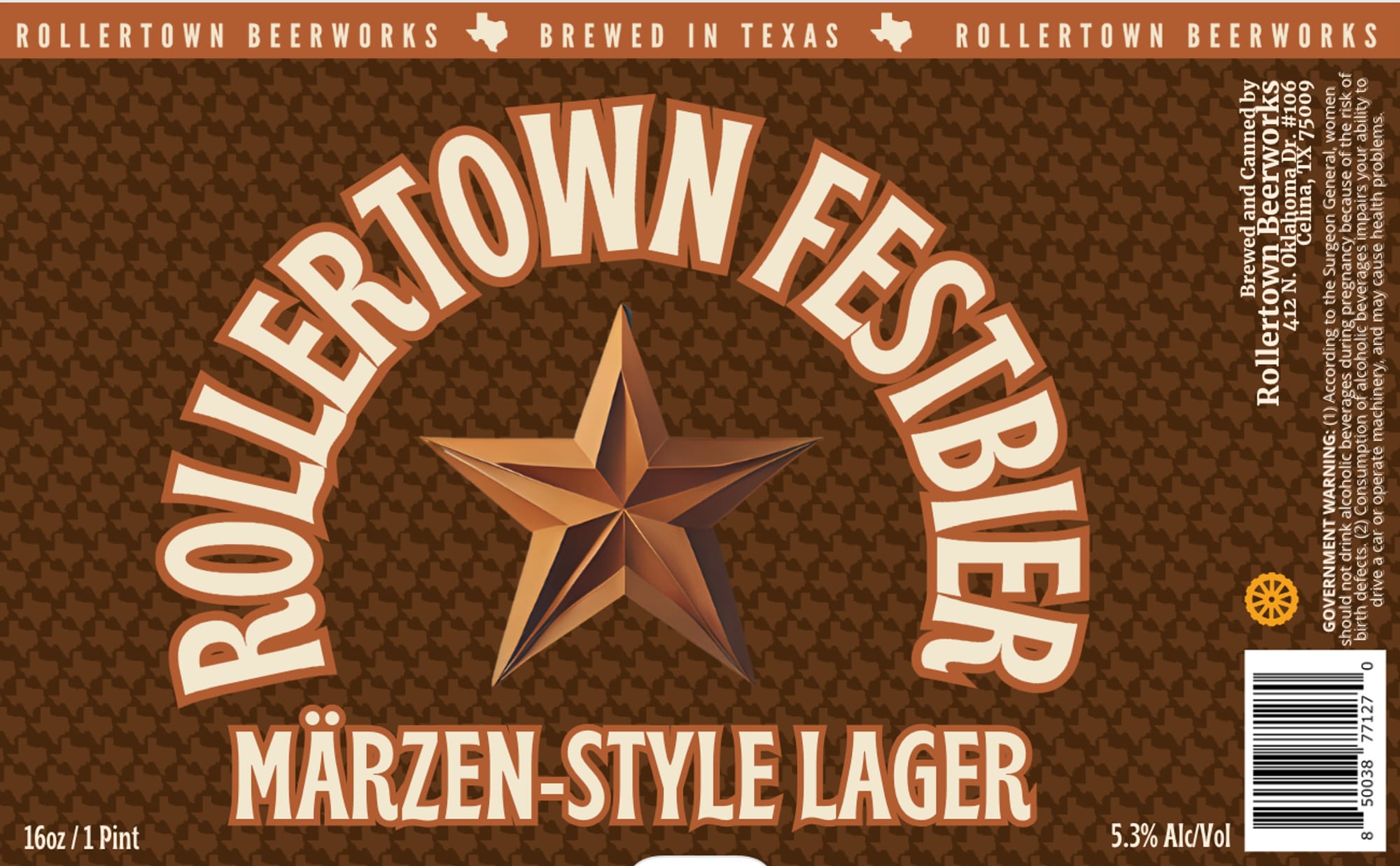 Rollertown Festbier by Rollertown Beerworks - beer label