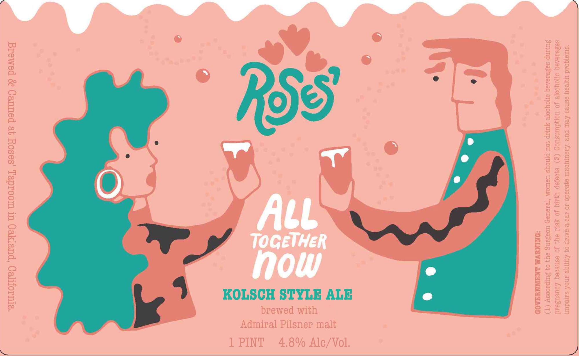 All Together Now by Roses' Taproom - beer label