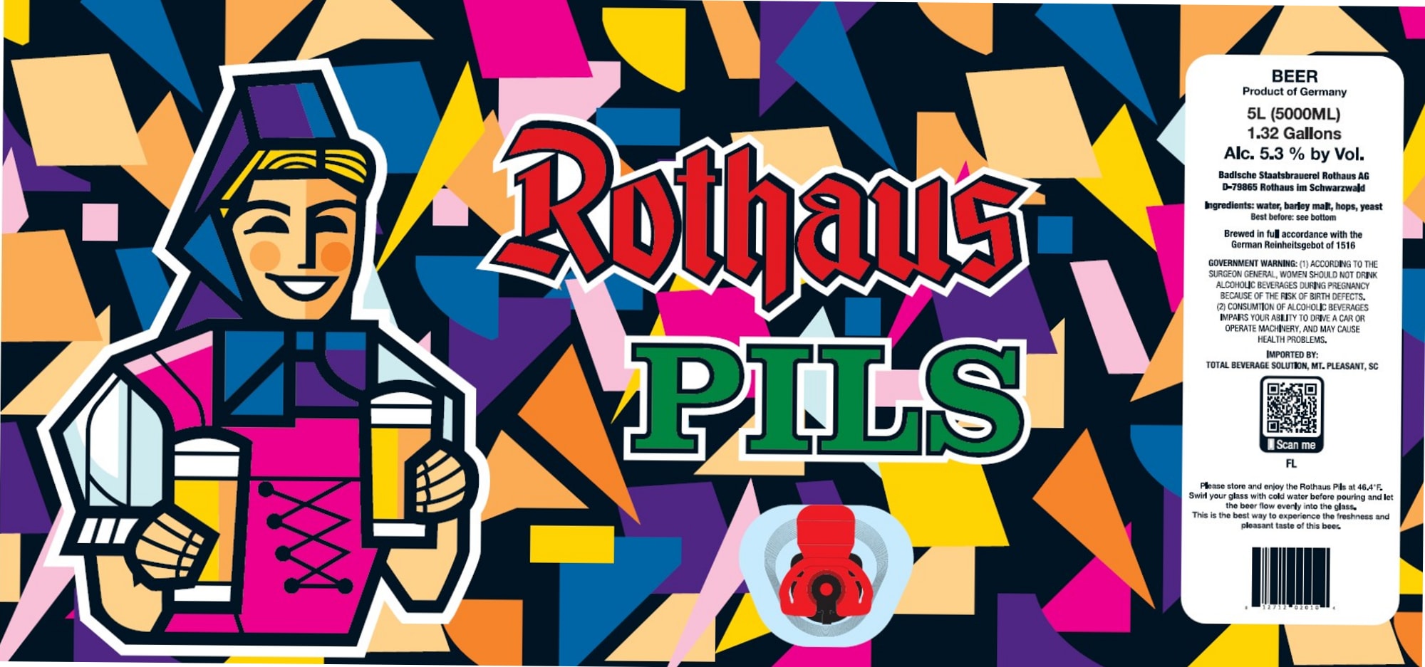 Rothaus Pils by Badische Staatsbrauerei Rothaus AG - beer label