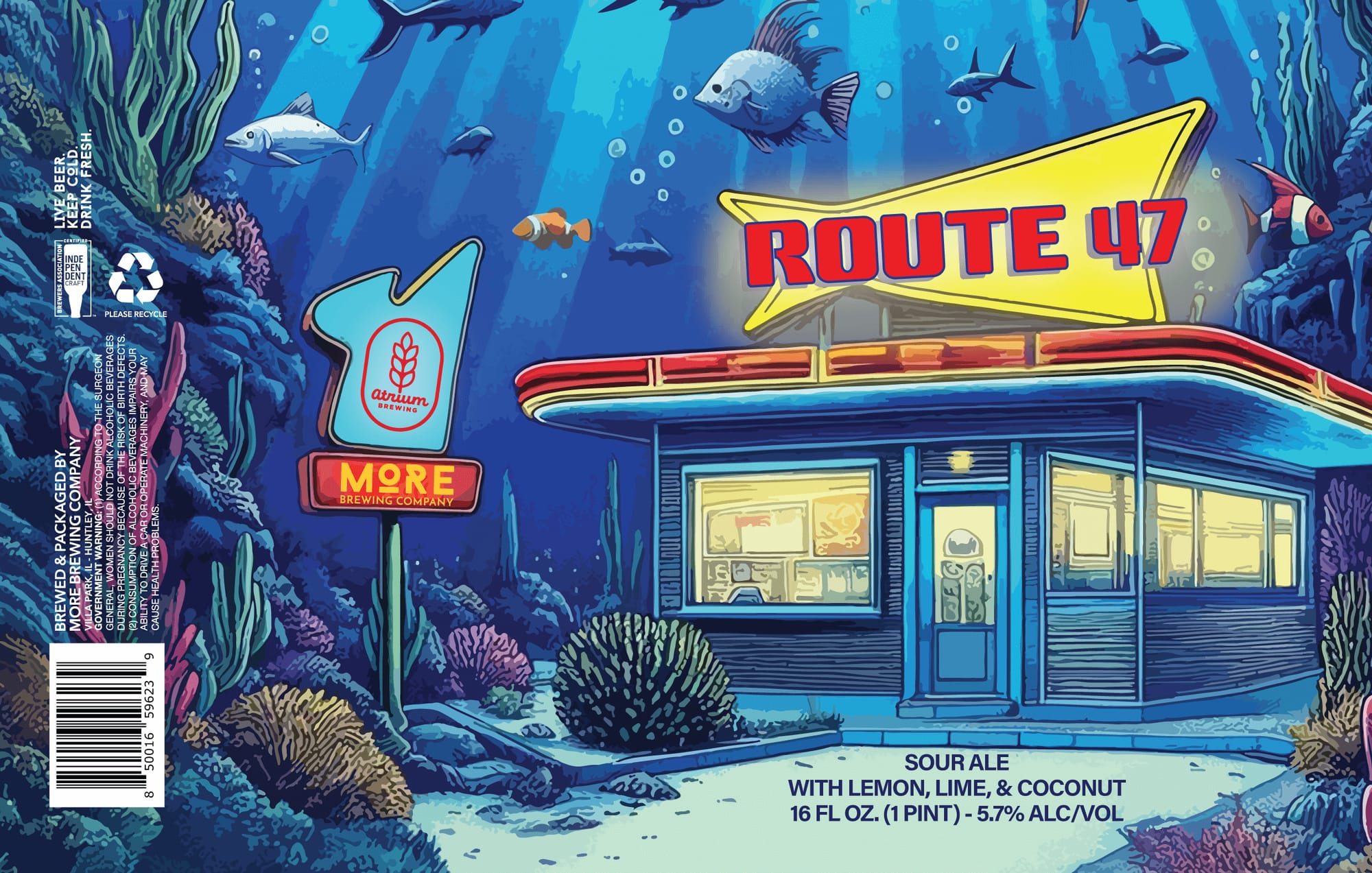Route 47 by More Brewing Company - beer label