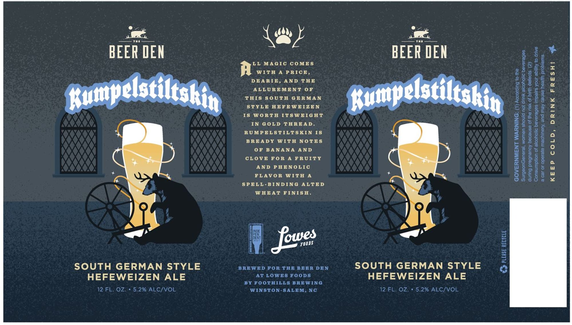 Rumpelstiltskin by Beer Den - beer label