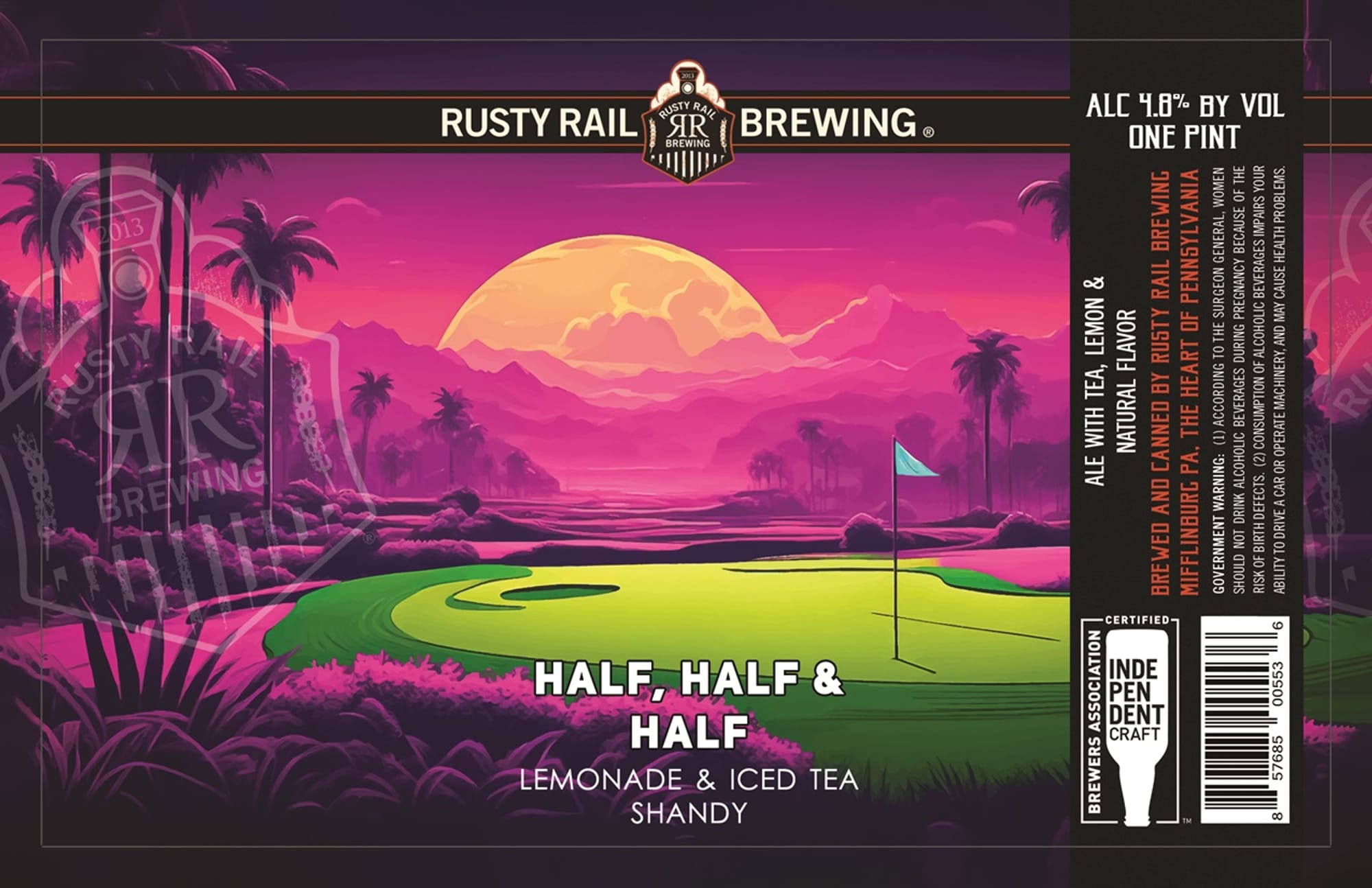 Half, Half & Half by Rusty Rail Brewing - beer label