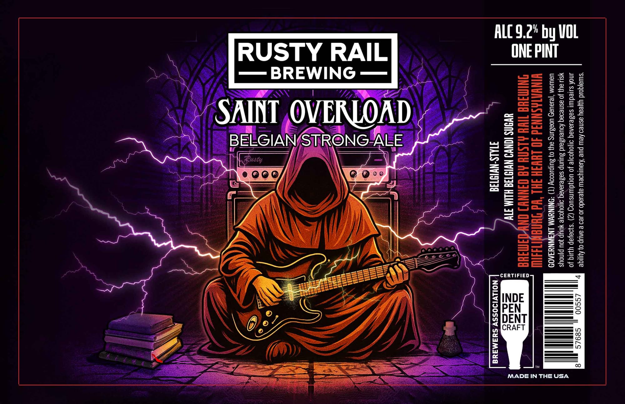 Saint Overload by Rusty Rail Brewing - beer label