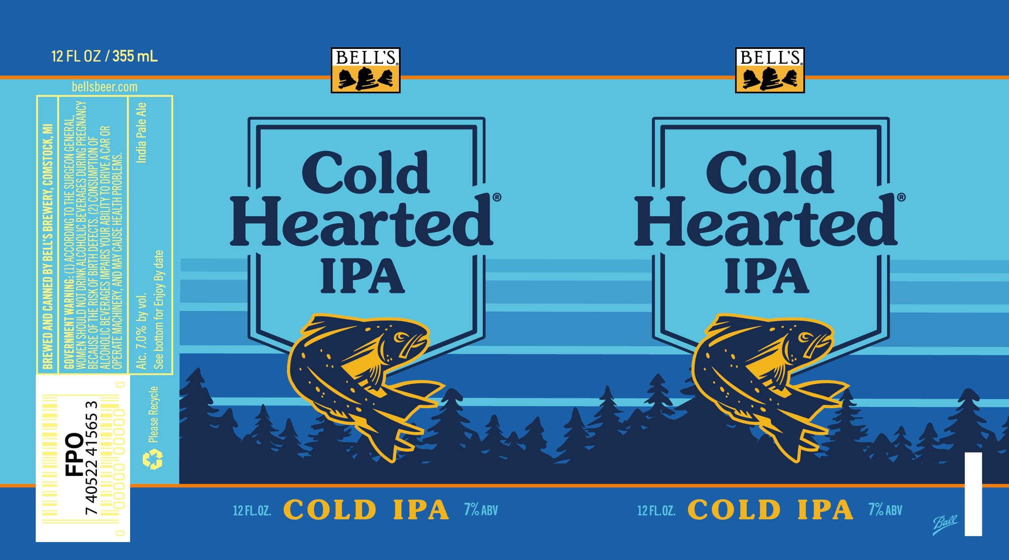 Cold Hearted IPA by Bell's Brewery - beer label