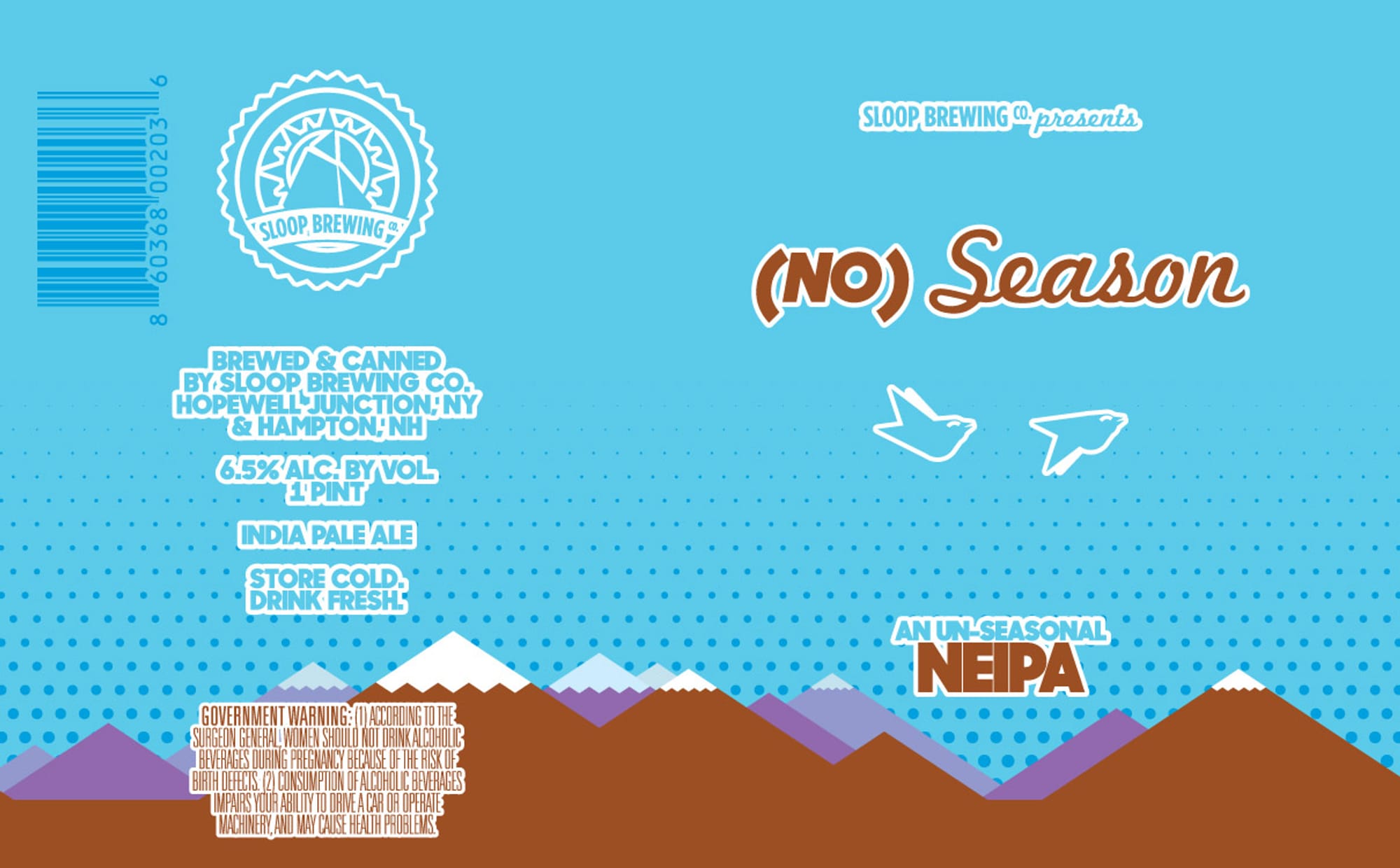 (No) Season by Sloop Brewing Co. - beer label