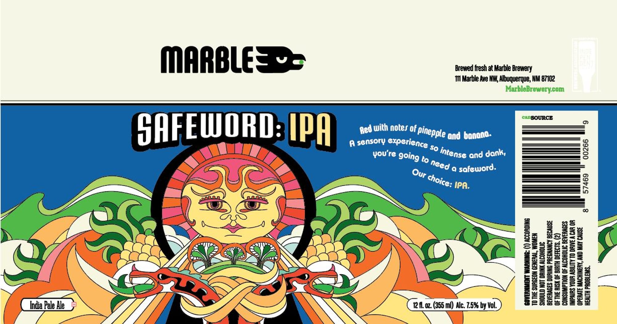 Safeword IPA by Marble Brewery - beer label