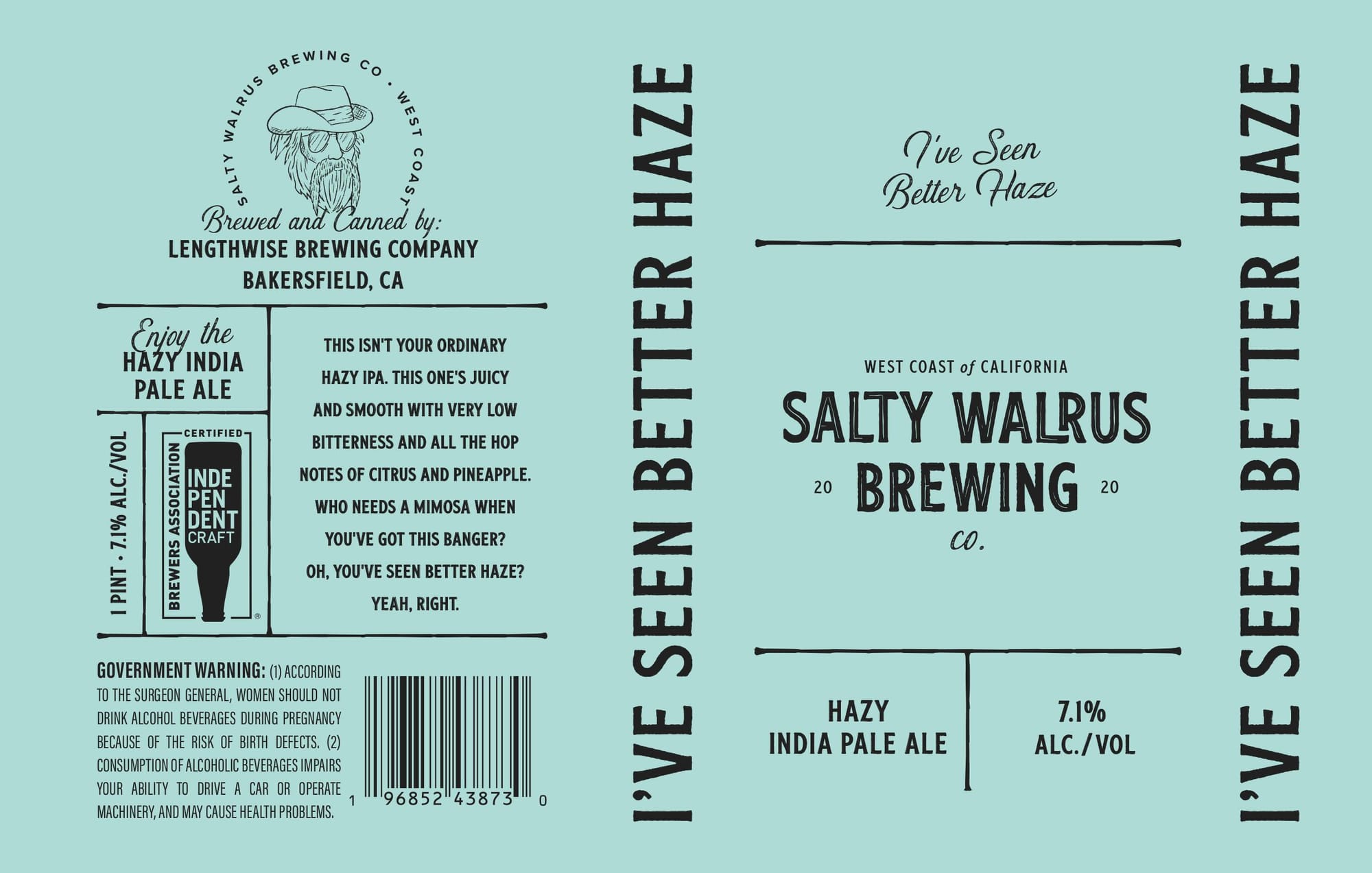 I’ve Seen Better Haze by Salty Walrus Brewing Co. - beer label