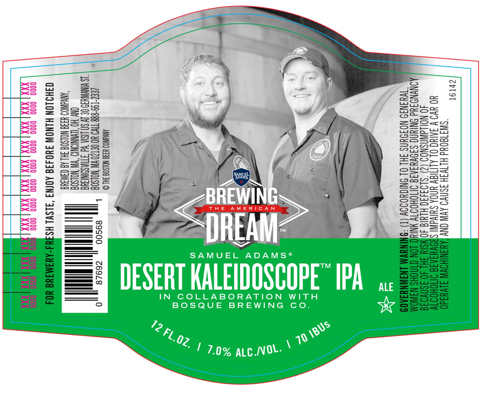 Desert Kaleidoscope IPA by Samuel Adams - beer label