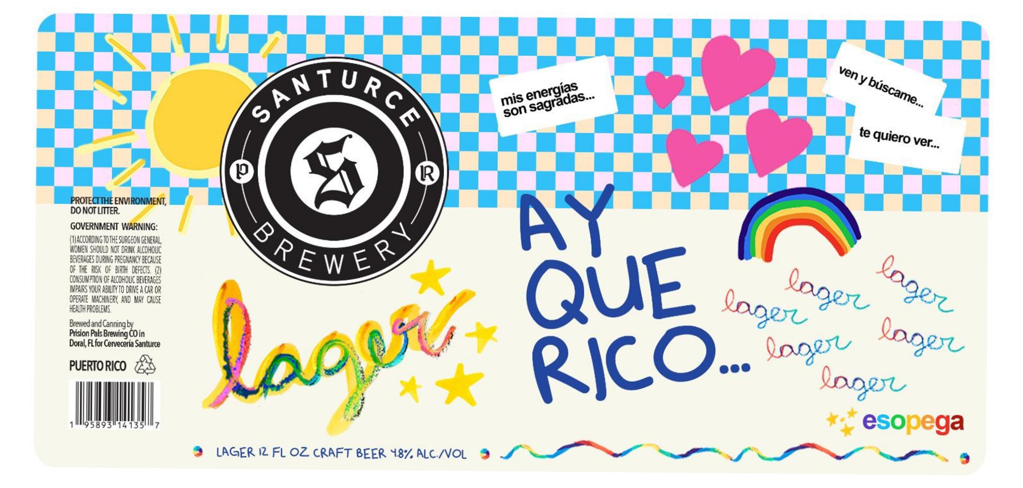 Santurce Ay Que Rico… Lager by Ay Que Brewery - beer label