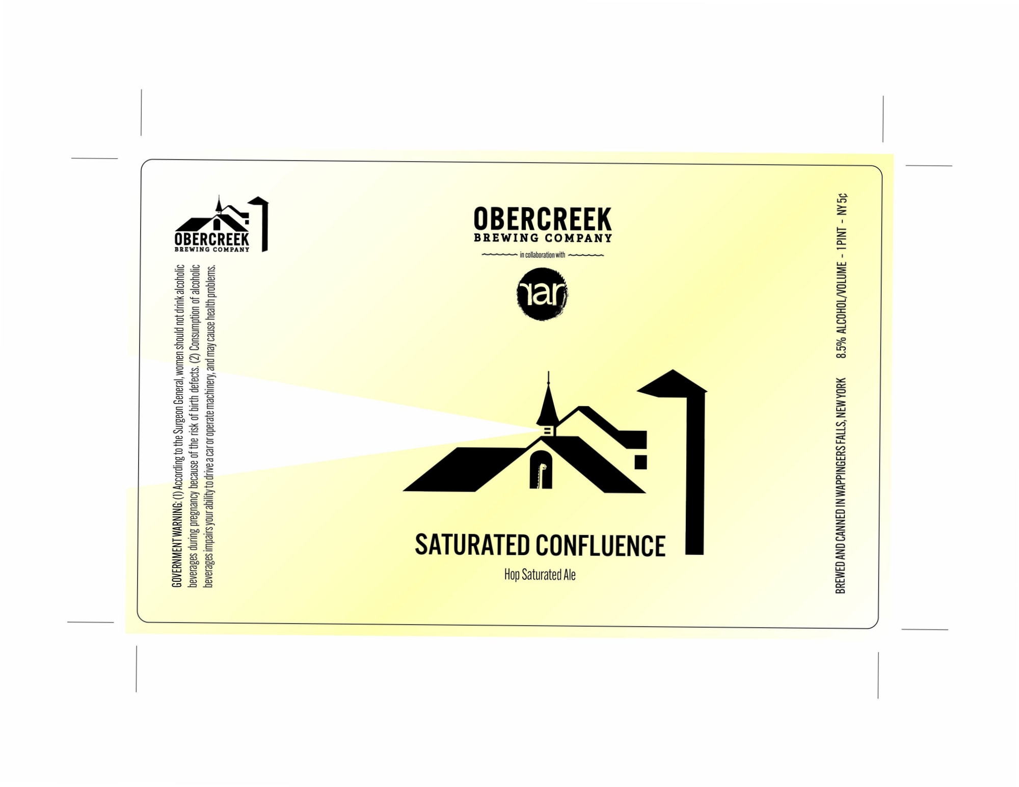 Saturated Confluence by Obercreek Brewing Company - beer label