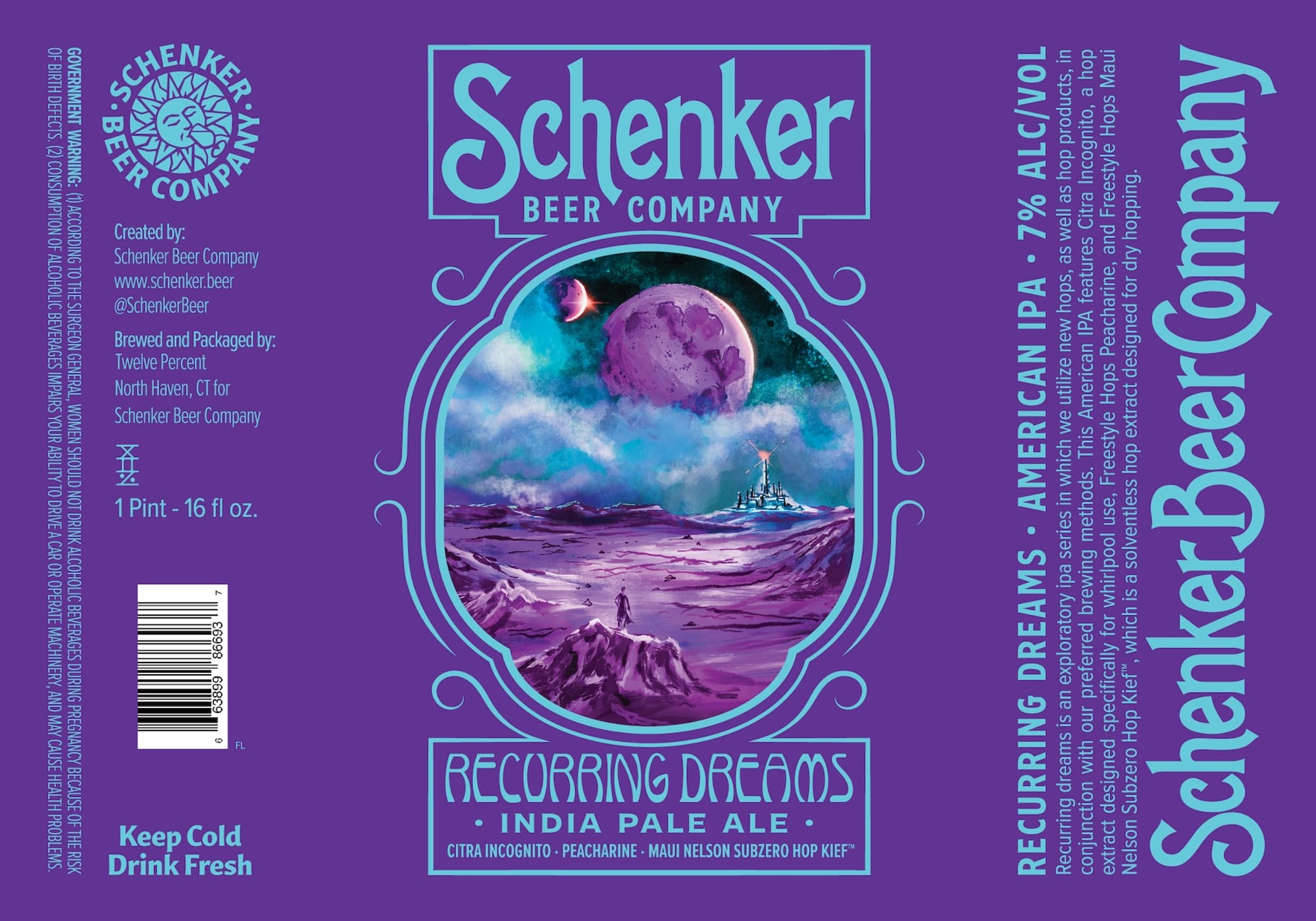 Recurring Dreams by Schenker Beer Company - beer label