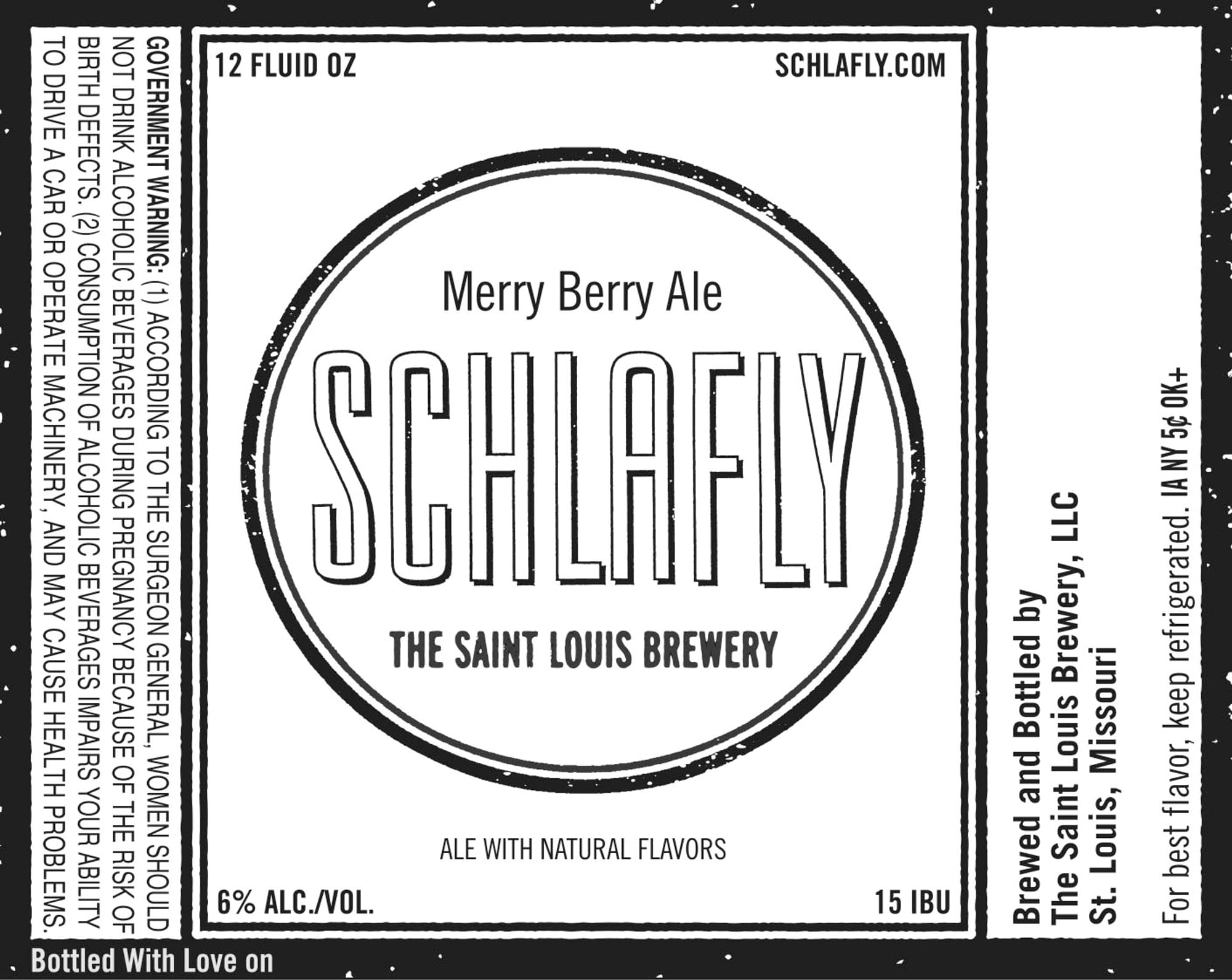 Merry Berry Ale by Schlafly - beer label