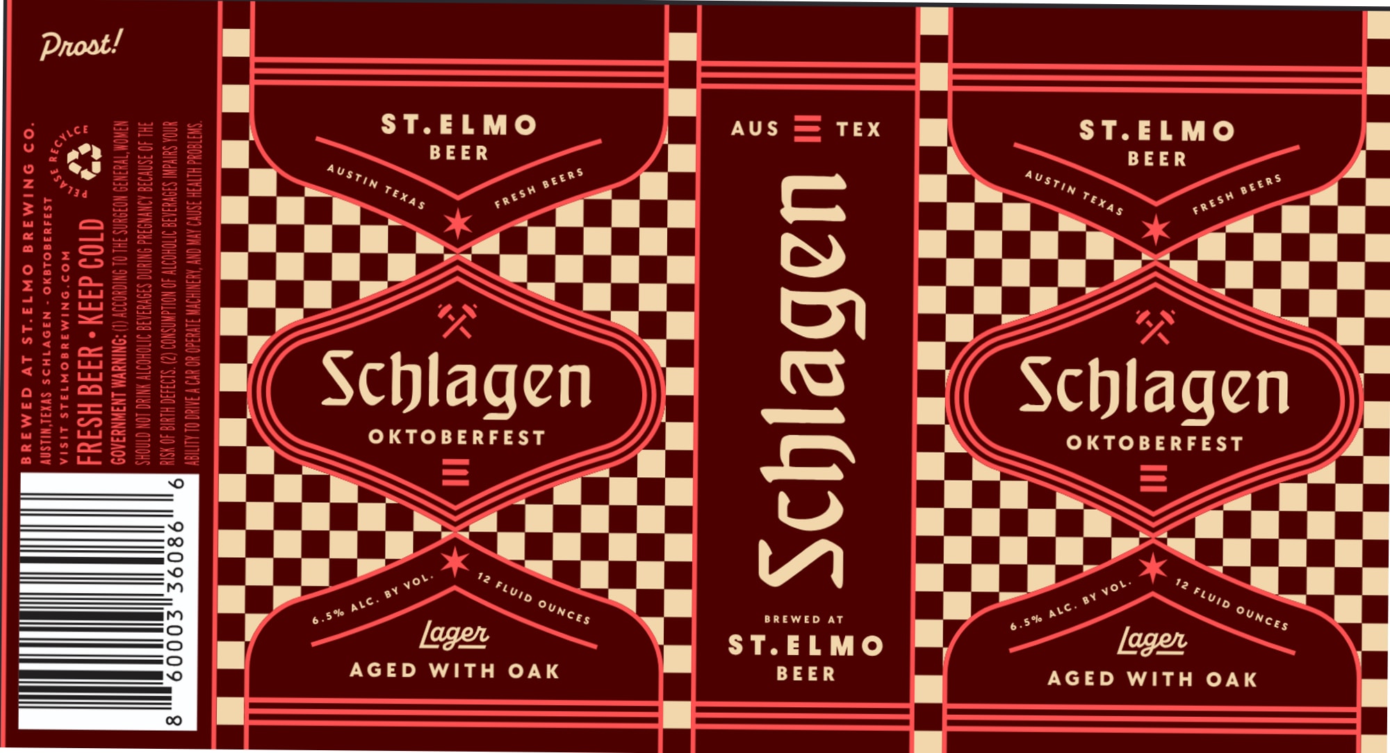 Schlagen by St. Elmo Brewing Company - beer label