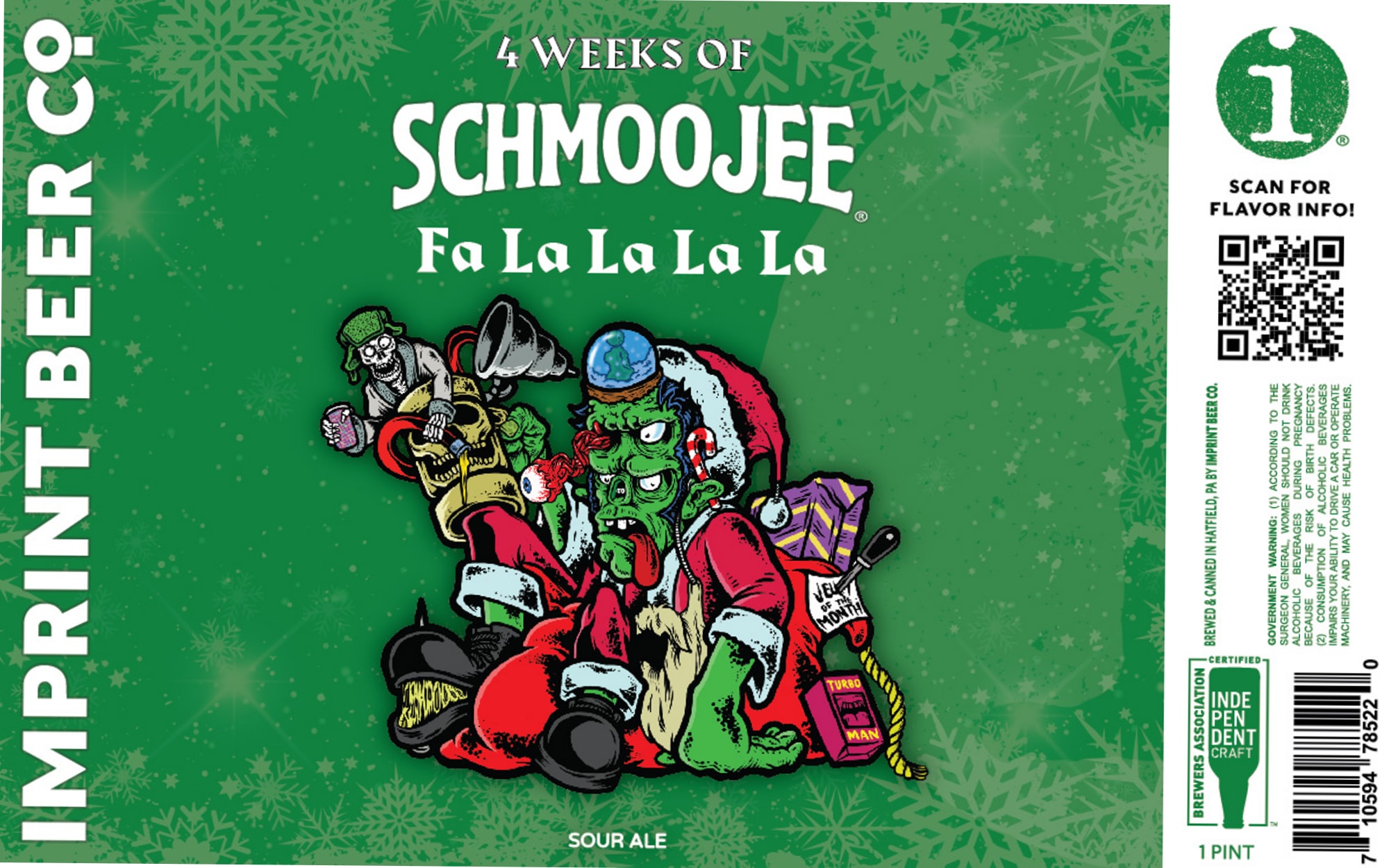 Schmoojee Fa La La La by Imprint Beer Co. - beer label