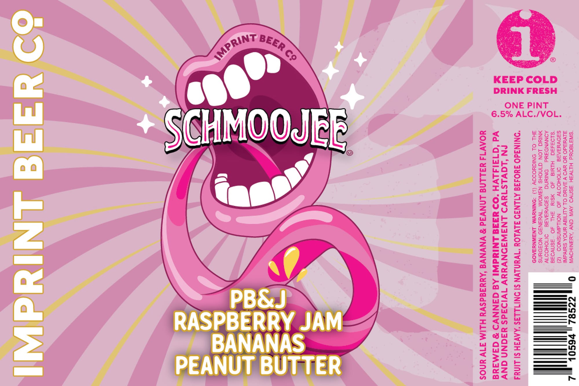 Schmoojee by Imprint Beer Co. - beer label