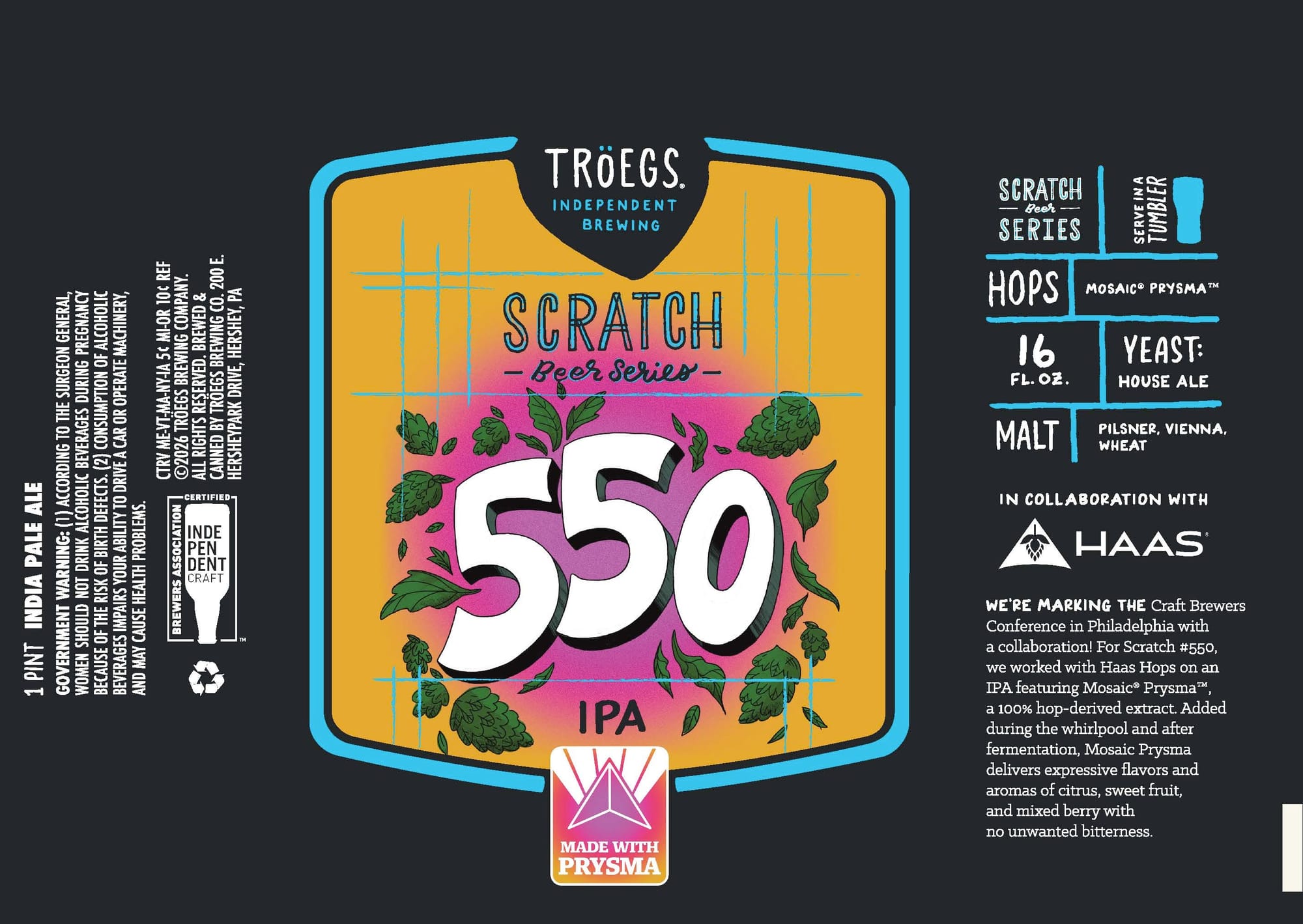 Scratch #50 by Tröegs Independent Brewing - beer label