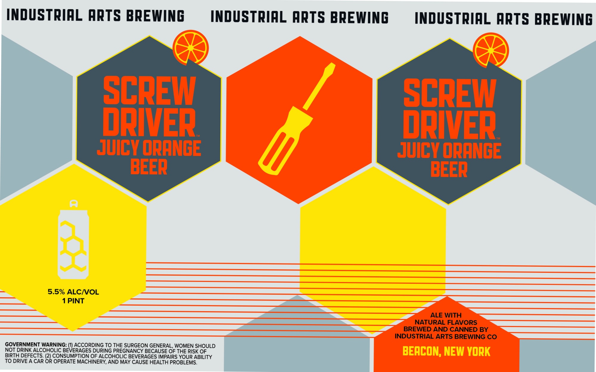 Screw Driver by Industrial Arts Brewing - beer label
