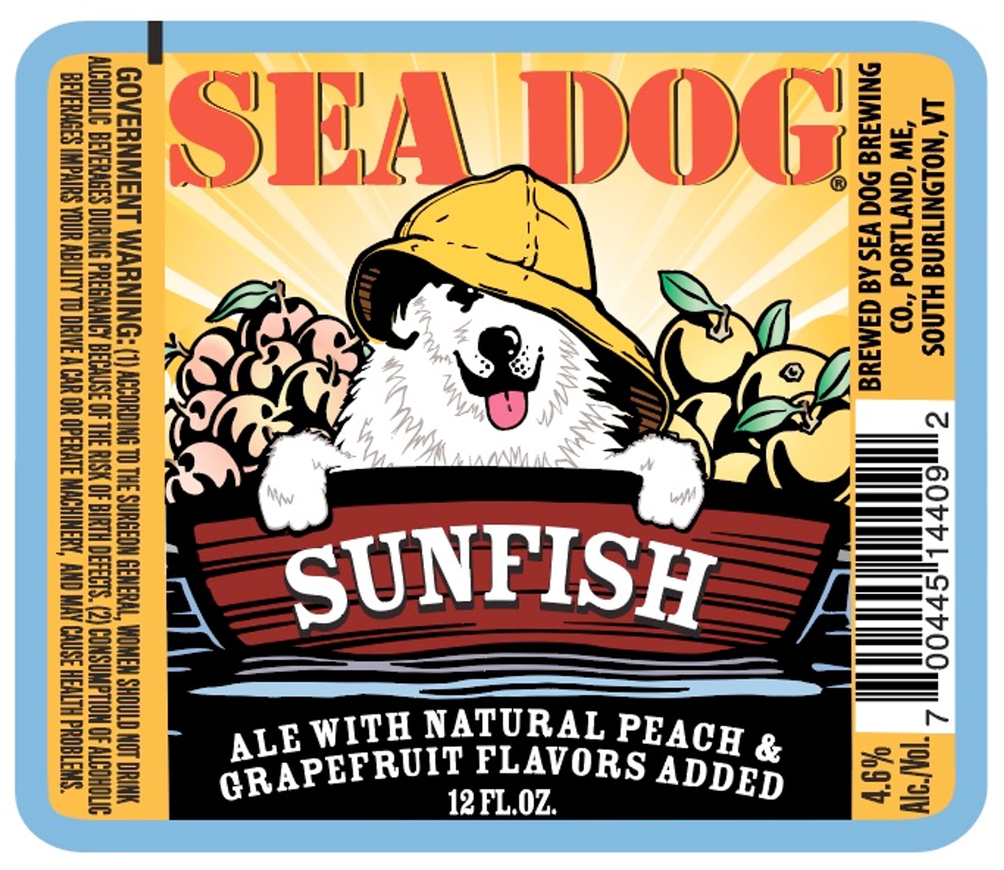 Sunfish by Sea Dog Brewing Co. - beer label